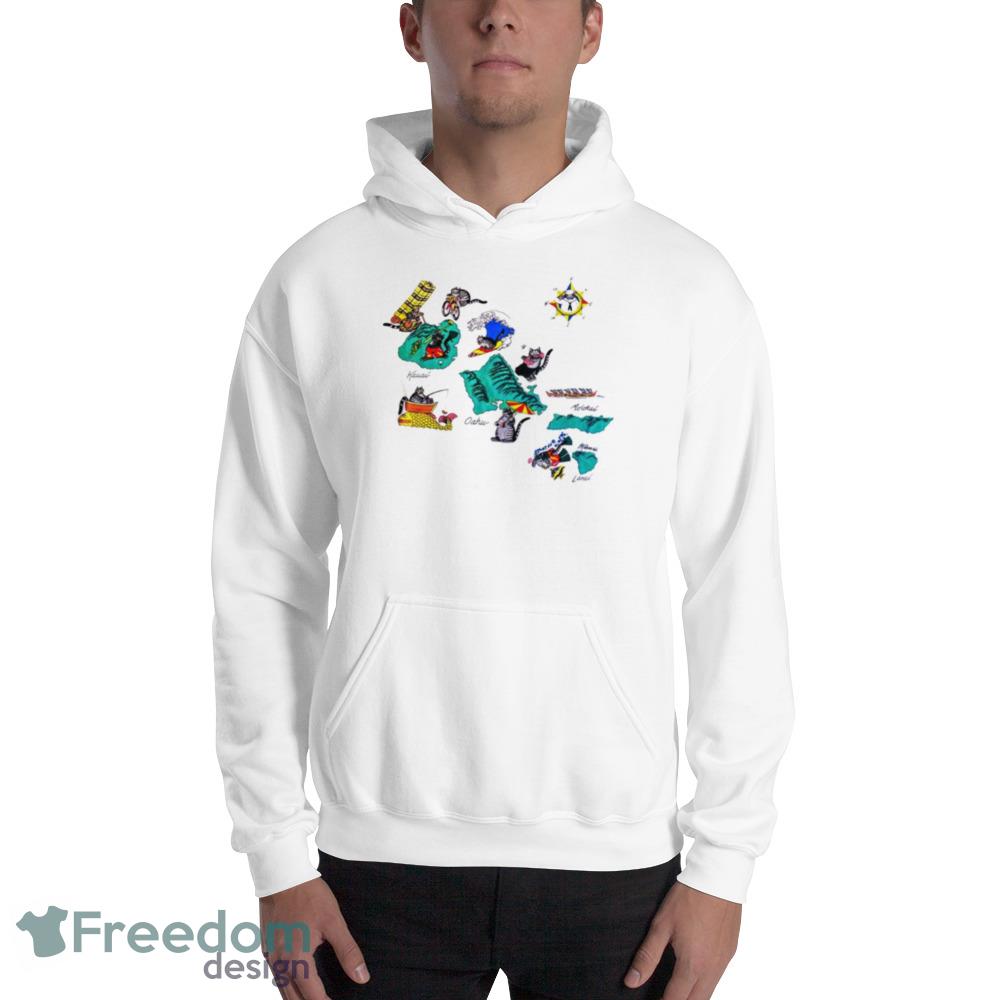 Hawaii Kliban Cats Shirt For Men And Women - 18500 Unisex Heavy Blend Hooded Sweatshirt Hawaii Kliban Cats Shirt For Men And Women - 18500 Unisex Heavy Blend Hooded Sweatshirt
