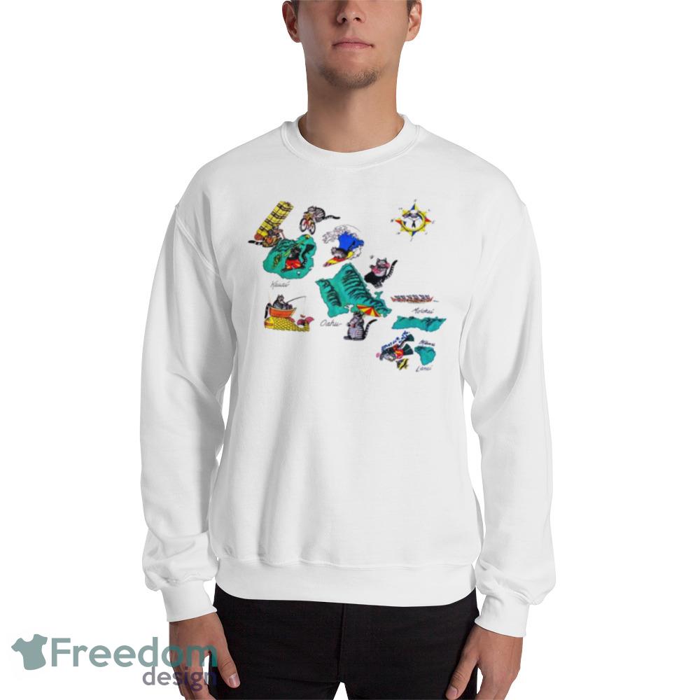 Hawaii Kliban Cats Shirt For Men And Women - 18000 Unisex Heavy Blend Crewneck Sweatshirt Hawaii Kliban Cats Shirt For Men And Women - 18000 Unisex Heavy Blend Crewneck Sweatshirt