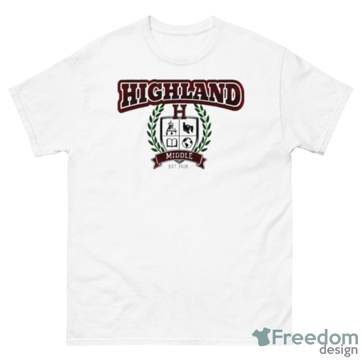 Highland Middle Est 1928 Shirt - 500 Men’s Classic Tee Gildan