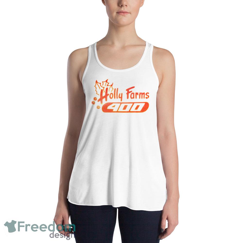 Holly Farm North Wilkesboro Speedway shirt - 8800 Womens Flowy Racerback Tank Holly Farm North Wilkesboro Speedway shirt - 8800 Womens Flowy Racerback Tank
