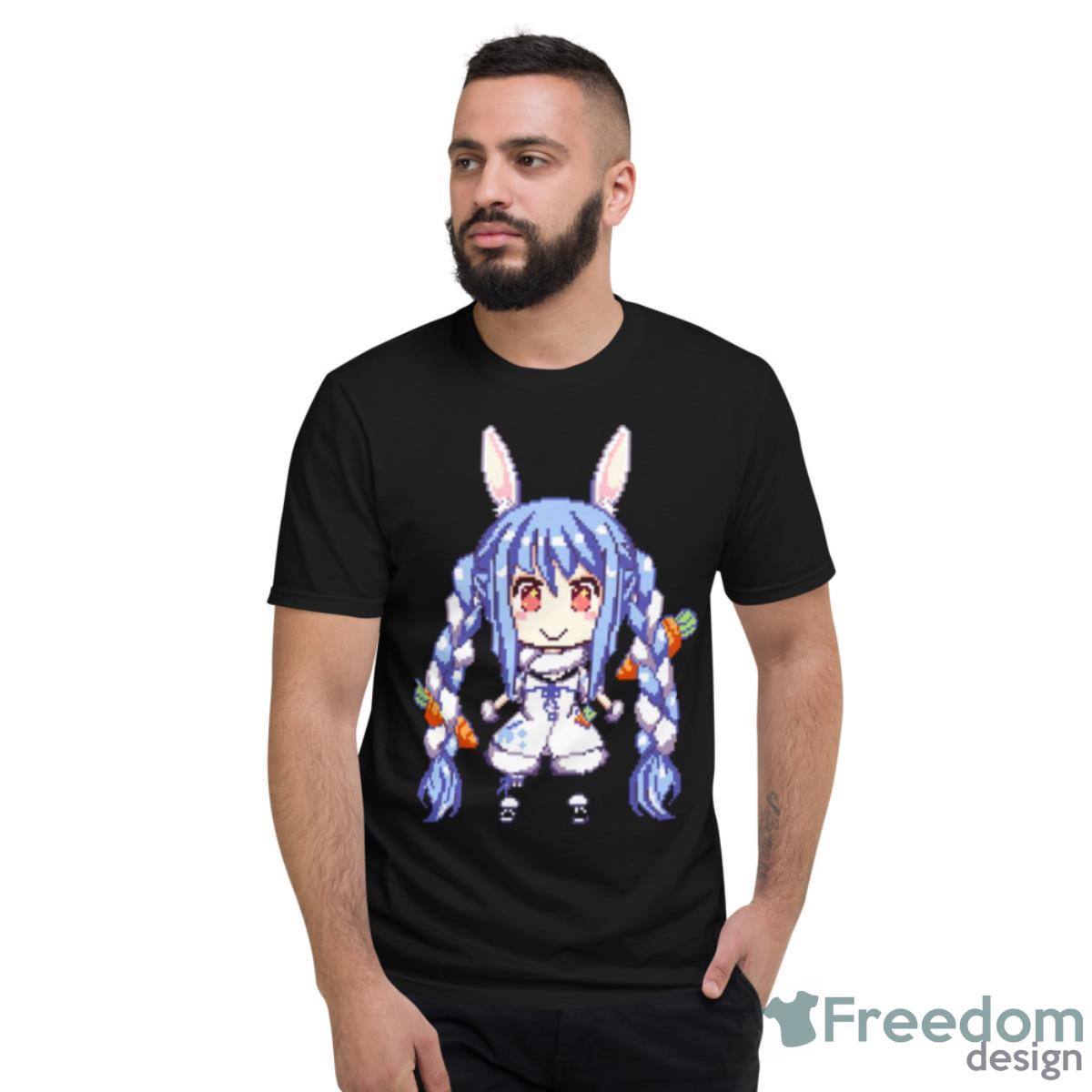 Hololive Blue Hair Usada Pekora Shirt - Short Sleeve T-Shirt