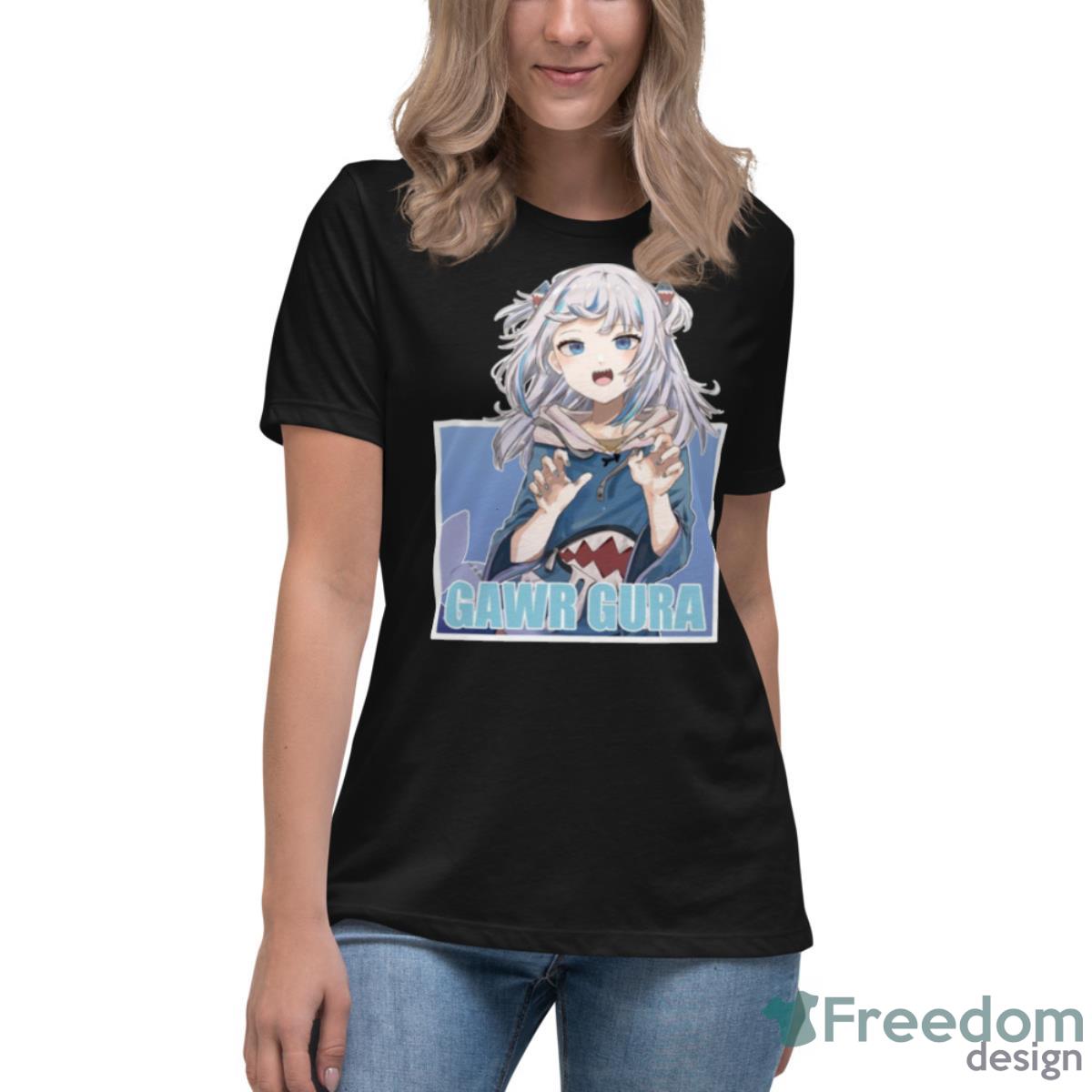 Hololiveen Gawr Graphic Gura Hololive Shirt - Womens Relaxed Short Sleeve Jersey Tee Hololiveen Gawr Graphic Gura Hololive Shirt - Womens Relaxed Short Sleeve Jersey Tee