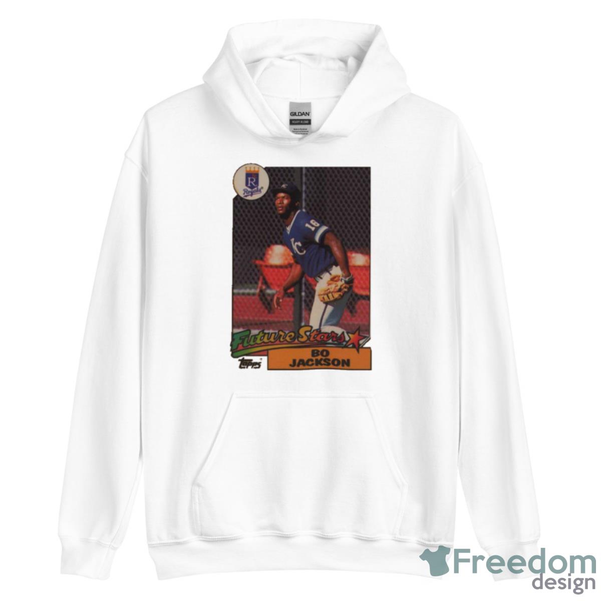 1987 topps future stars bo jackson royals t-shirt, hoodie