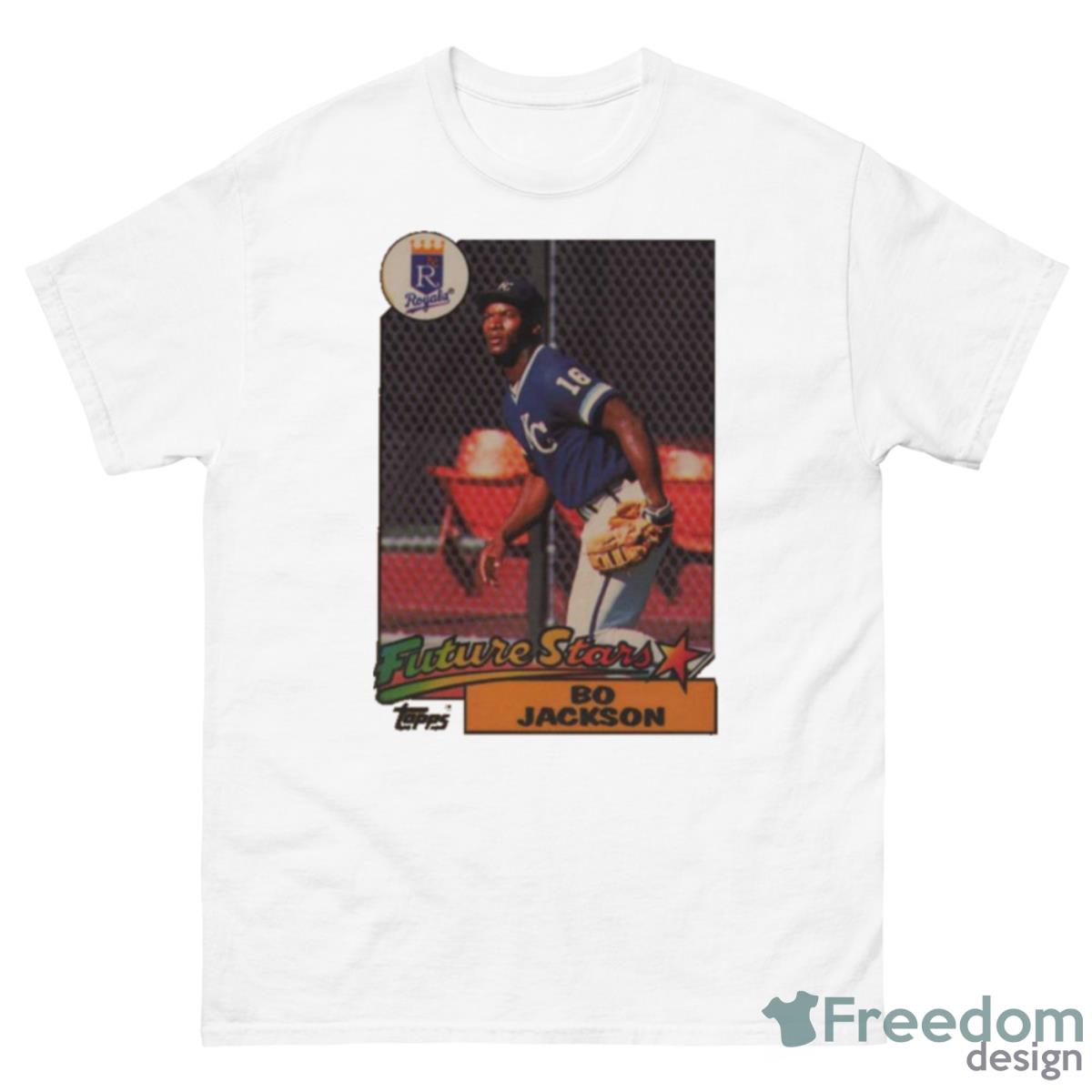 Homage 1987 Topps Future Stars Bo Jackson Royals Shirt - Freedomdesign