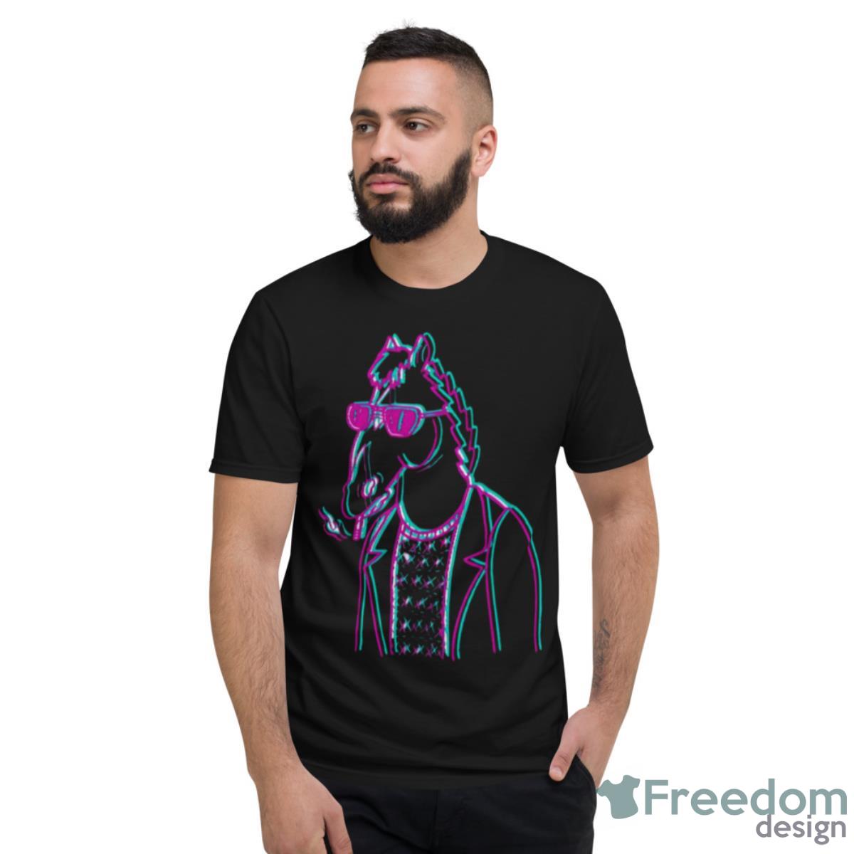 Horsin’ Glintch Design Bojack Horseman Shirt - Short Sleeve T-Shirt