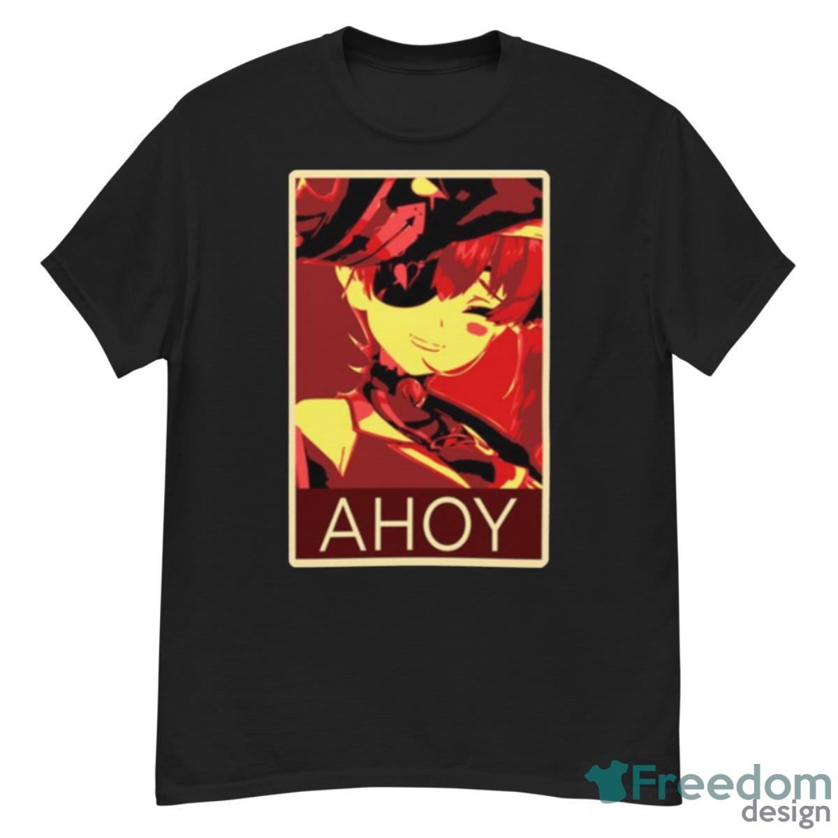 Houshou Marine Ahoy Posterized Hololive Shirt - G500 Men’s Classic T-Shirt