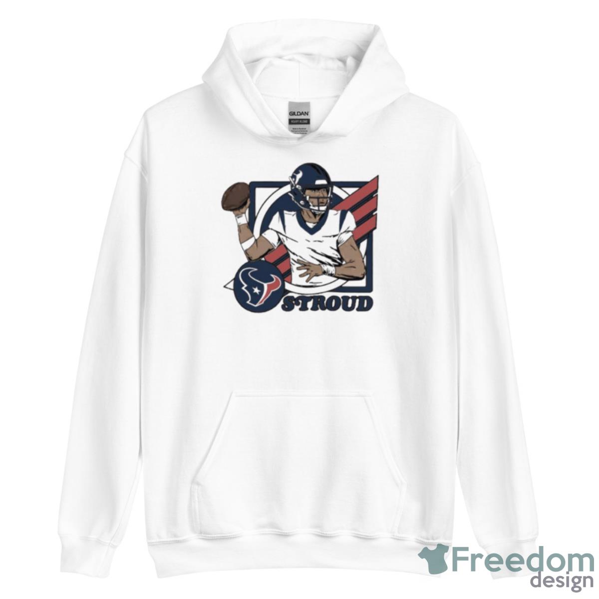 Houston Texans C.J. Stroud 2023 NFL Draft First Round Pick Caricature Shirt - Unisex Heavy Blend Hooded Sweatshirt Houston Texans C.J. Stroud 2023 NFL Draft First Round Pick Caricature Shirt - Unisex Heavy Blend Hooded Sweatshirt