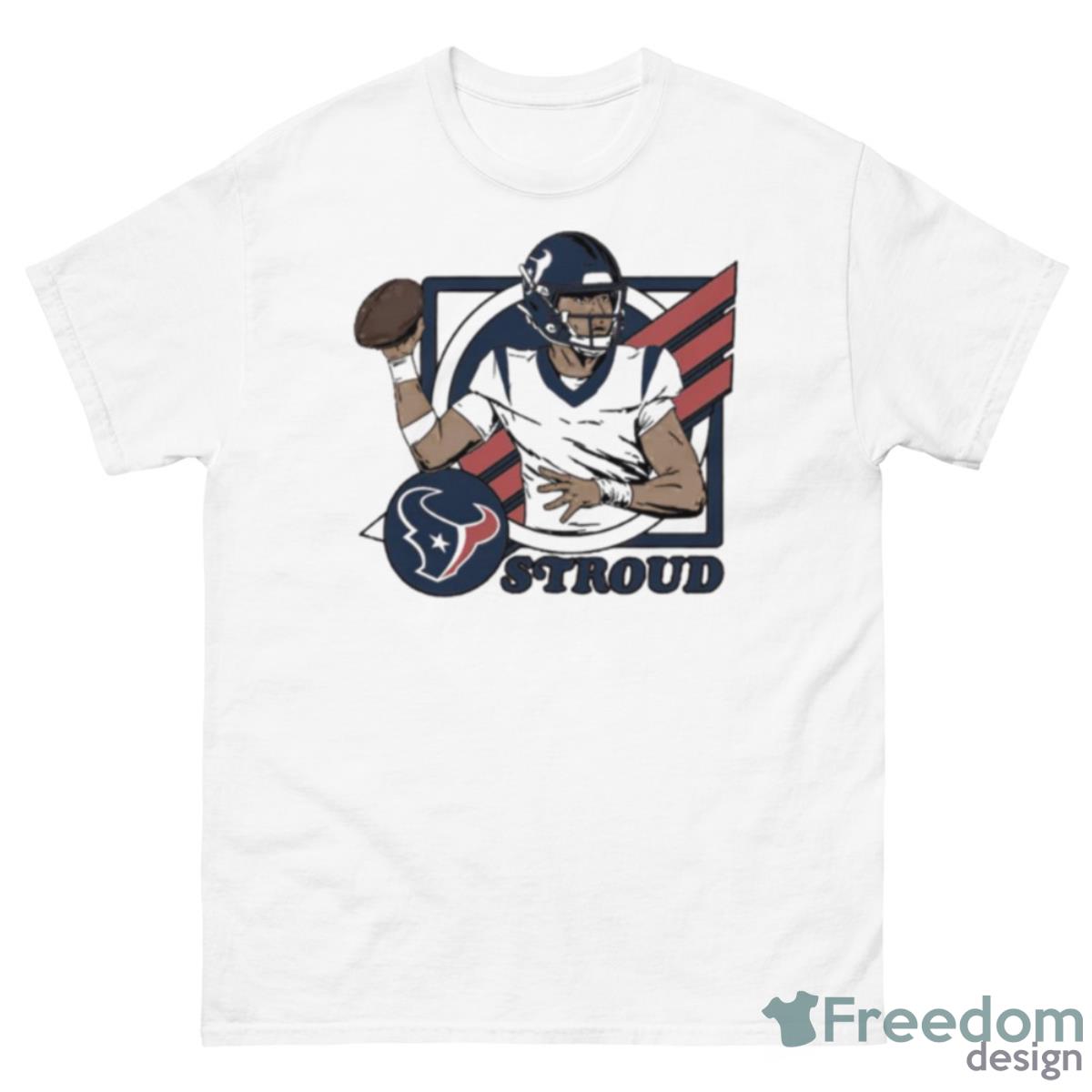 Houston Texans C.J. Stroud 2023 NFL Draft First Round Pick Caricature Shirt - 500 Men’s Classic Tee Gildan