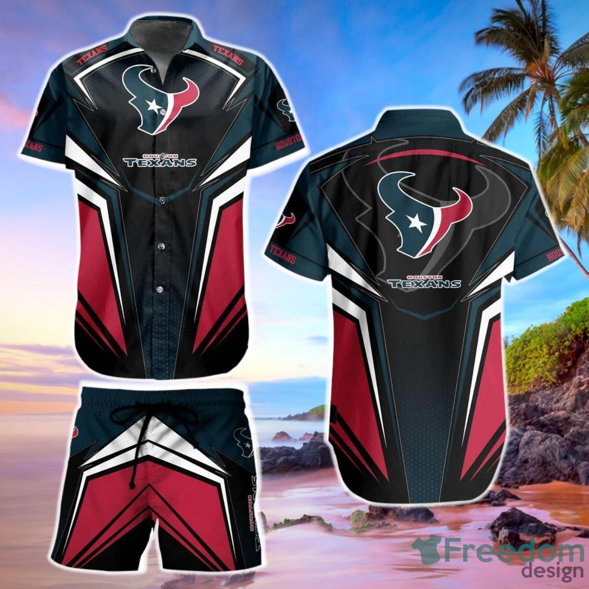 Houston Texans NFL Football Hawaii Short Shirt For This Summer Graphic Hawaiian Shirt Gift Big Fans Product Photo 1