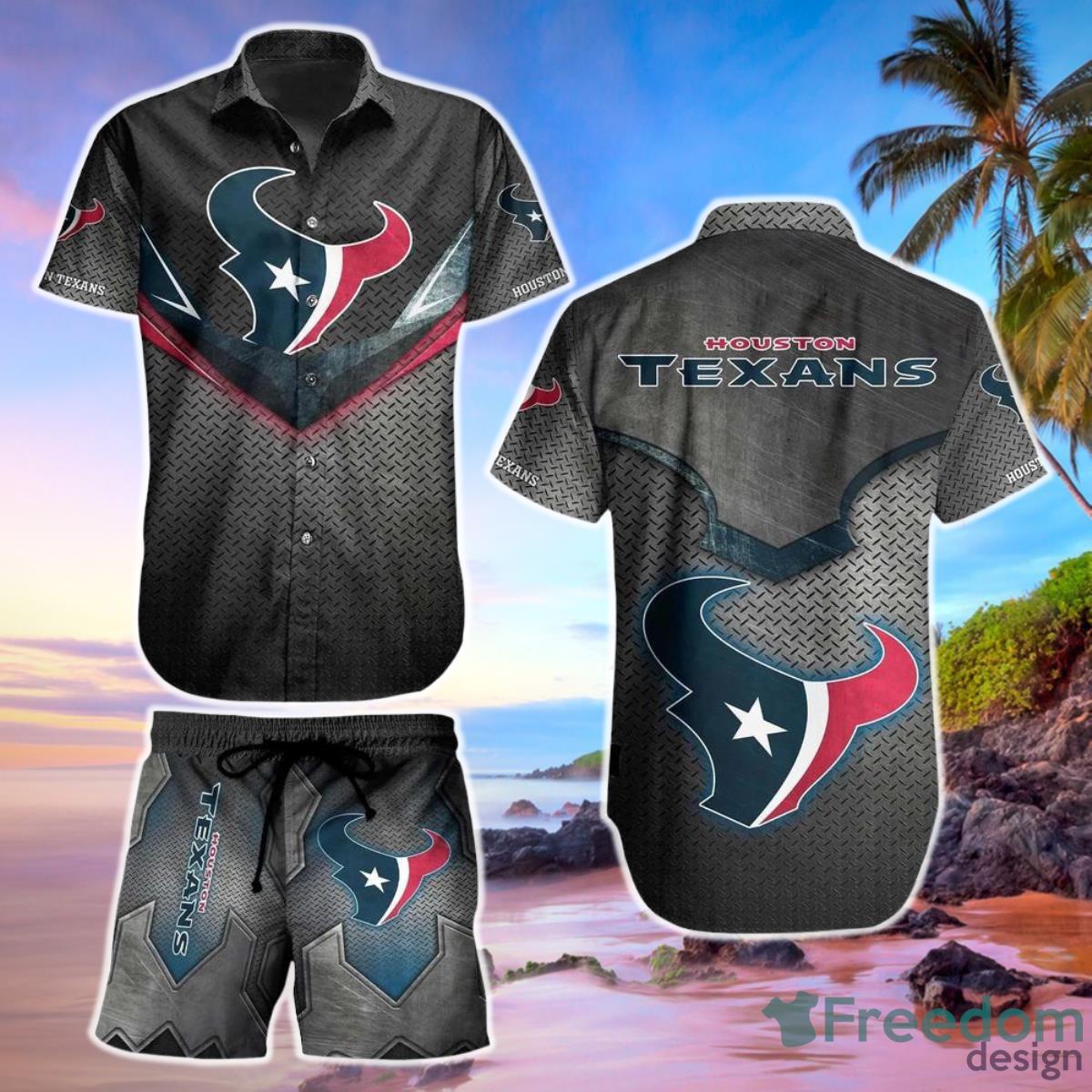 Houston Texans NFL Football Hawaiian Shirt And Short Beach Shirt Short Style For Big Fans Product Photo 1