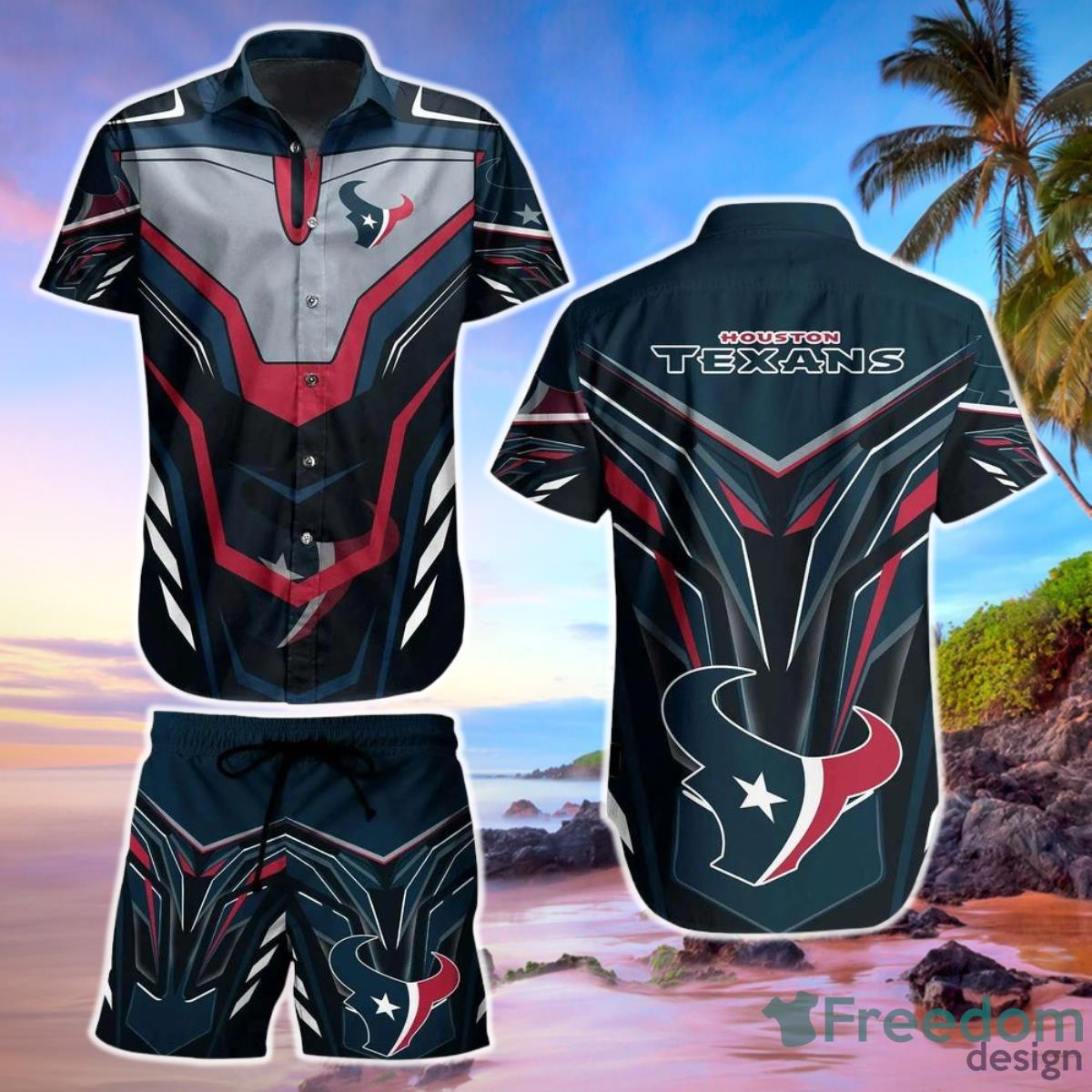 Houston Texans NFL Hawaiian Short Shirt Hot Trend Summer For Sports Fans NFL  Enthusiast - Freedomdesign