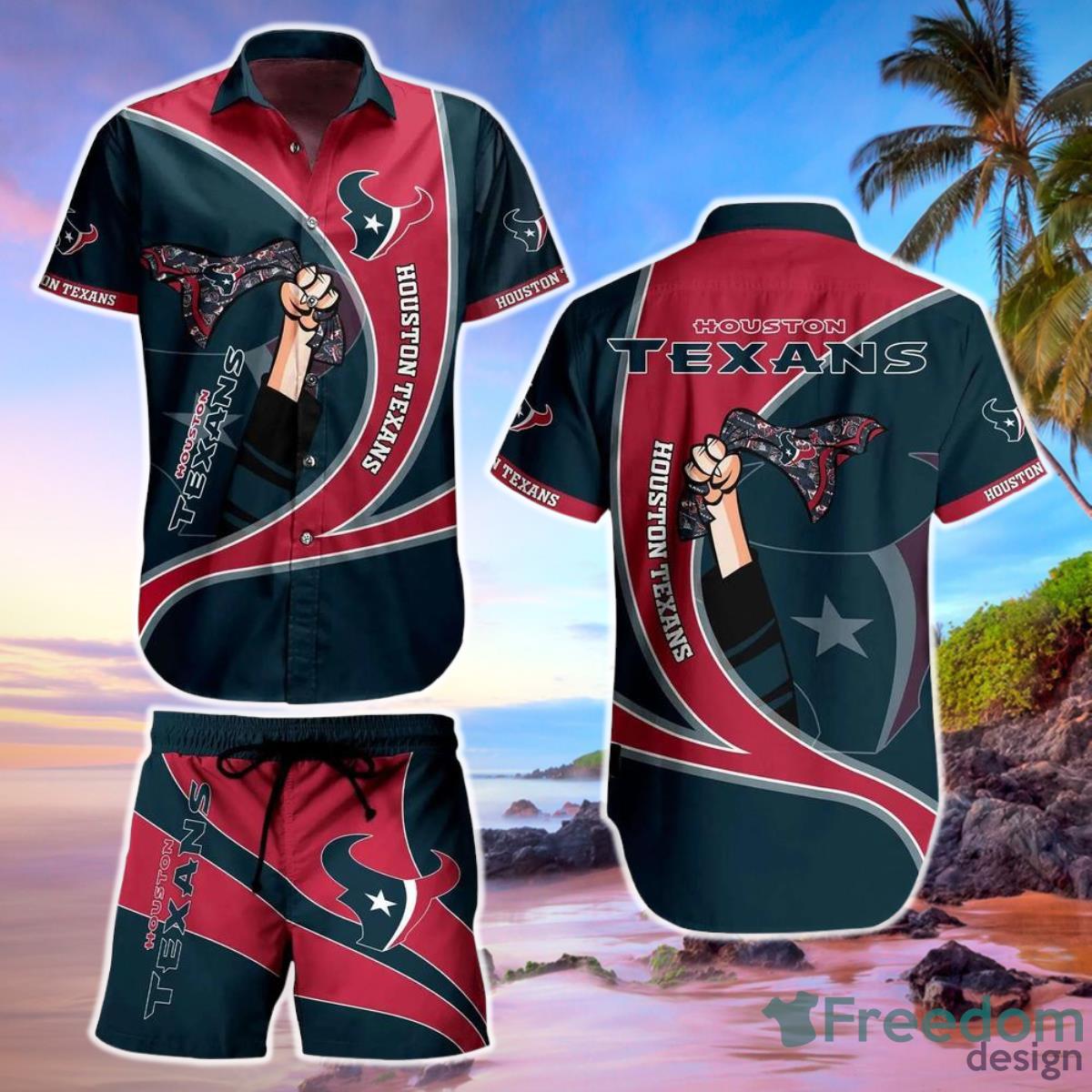 Houston Texans NFL Hawaiian Short Shirt  New Summer For Football NFL Fans Product Photo 1