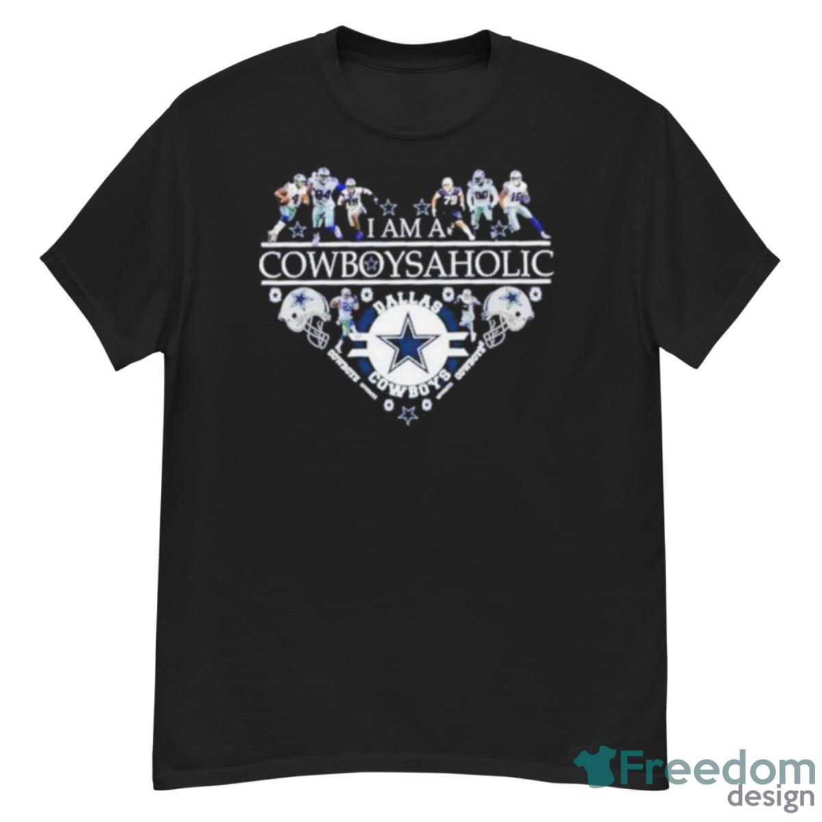 I Am A Cowboysaholic Heart Dallas Cowboys Shirt - G500 Men’s Classic T-Shirt