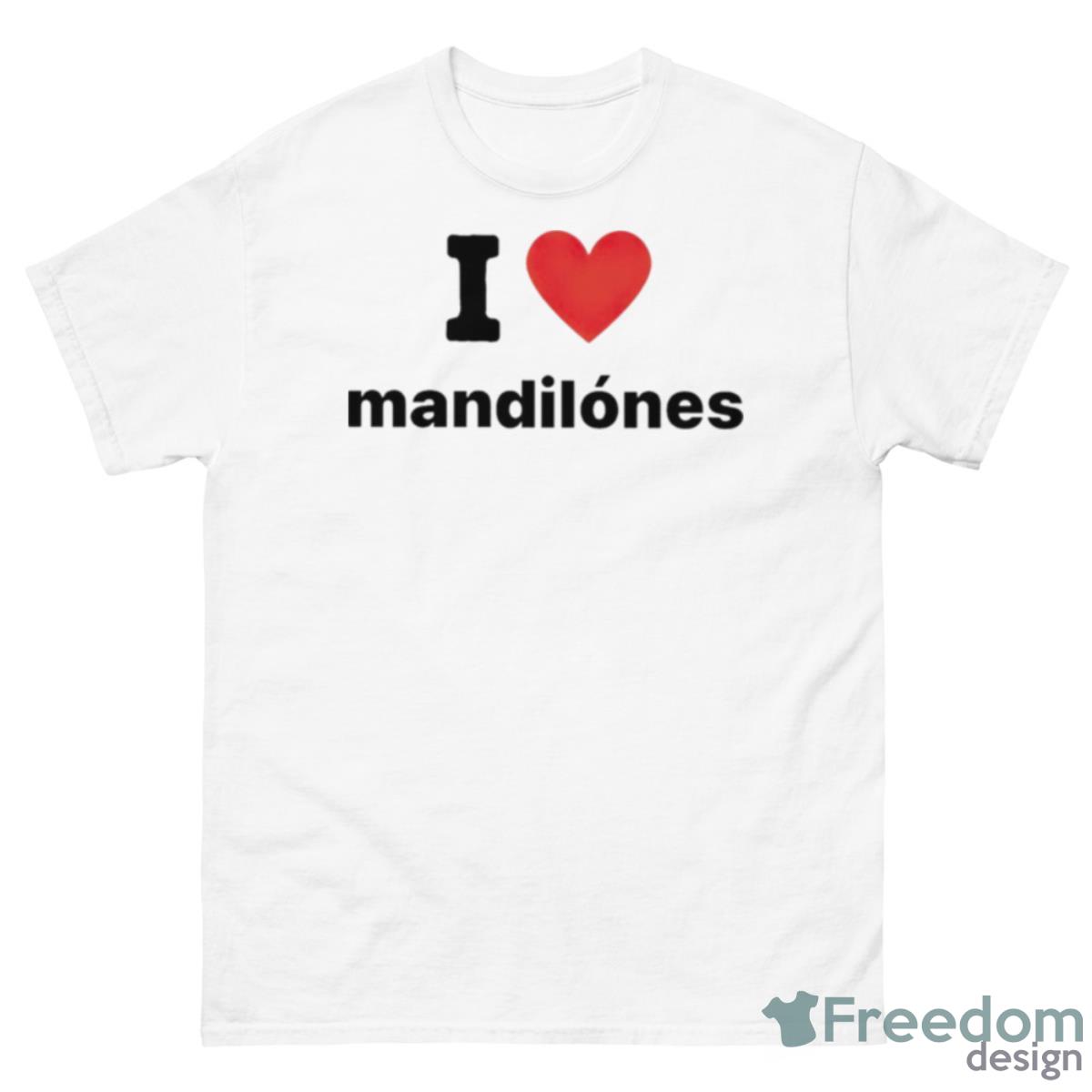 I Heart Mandilónes T Shirt - 500 Men’s Classic Tee Gildan
