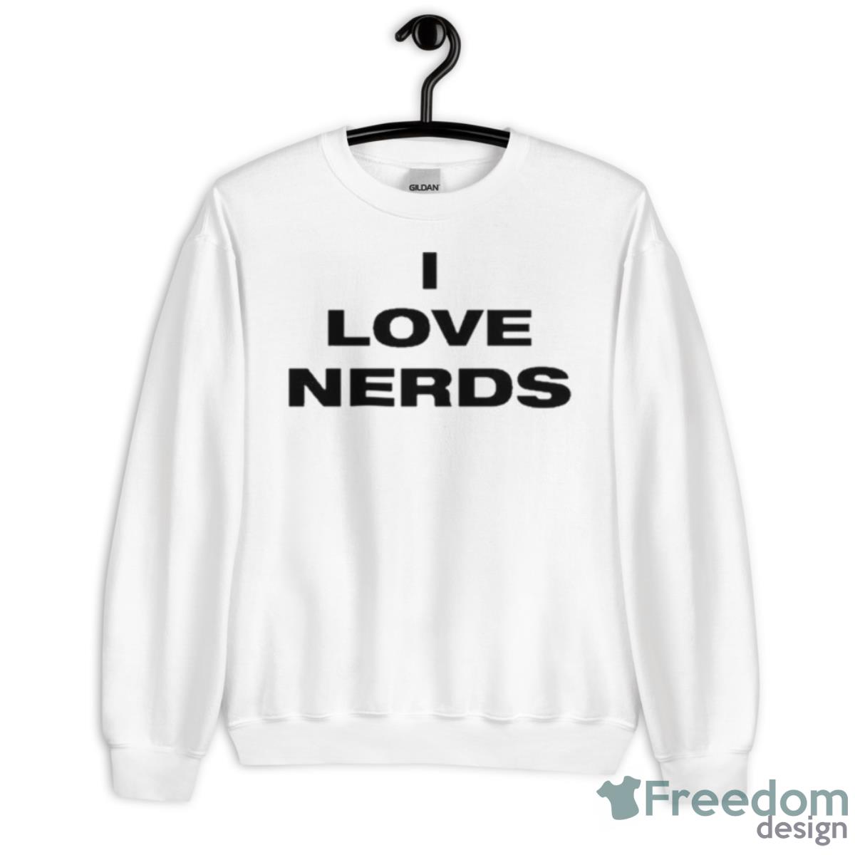 I Love Nerds 2023 Kim Kardashian Shirt - Unisex Heavy Blend Crewneck Sweatshirt