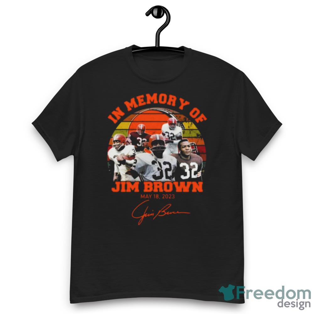 In Memory Jim Brown 18 2023 Vintage Signatures Shirt - Womens Relaxed Short Sleeve Jersey Tee In Memory Jim Brown 18 2023 Vintage Signatures Shirt - Womens Relaxed Short Sleeve Jersey Tee