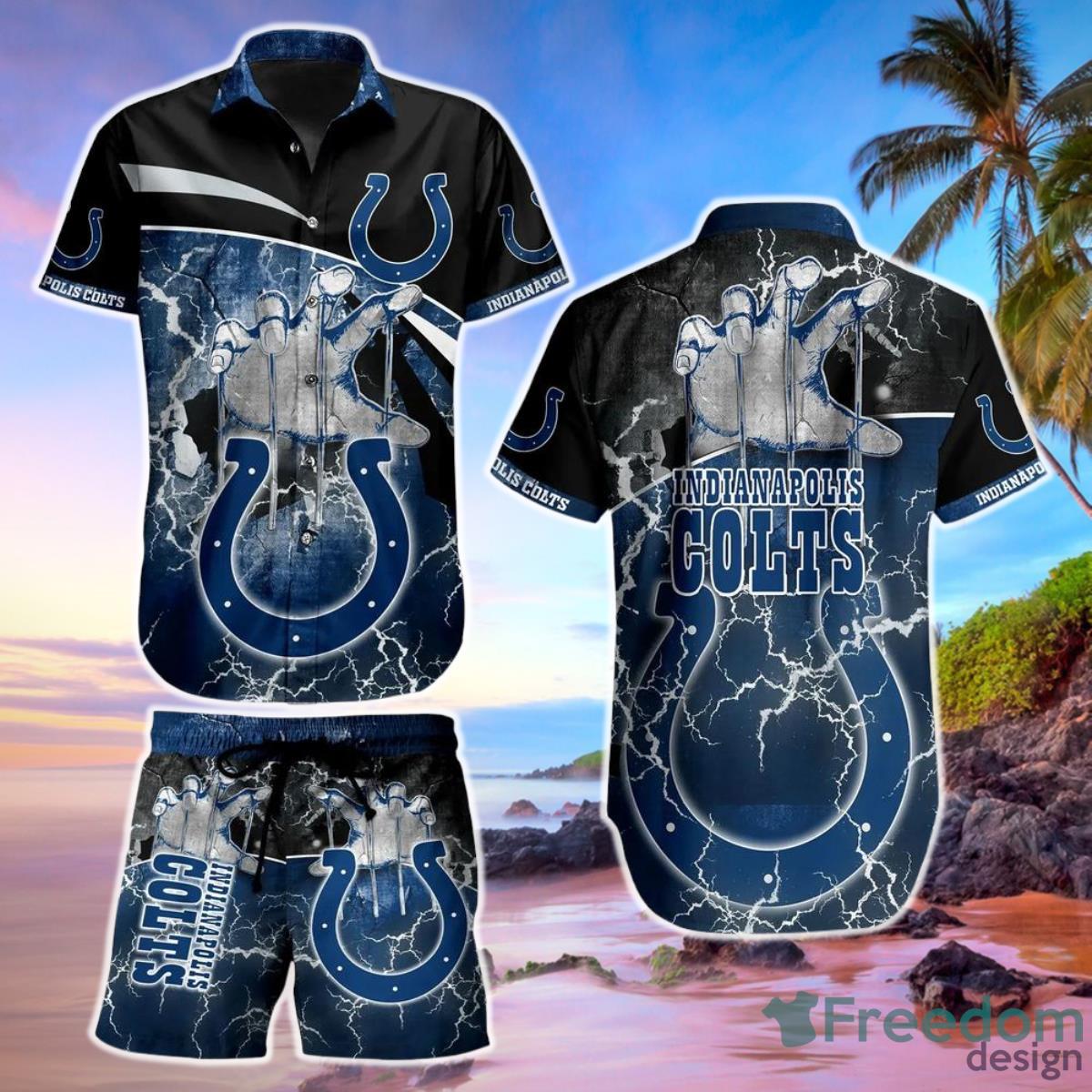 Indianapolis Colts NFL Hawaiian Shirt And Short Style Summer Luzgear Store Product Photo 1