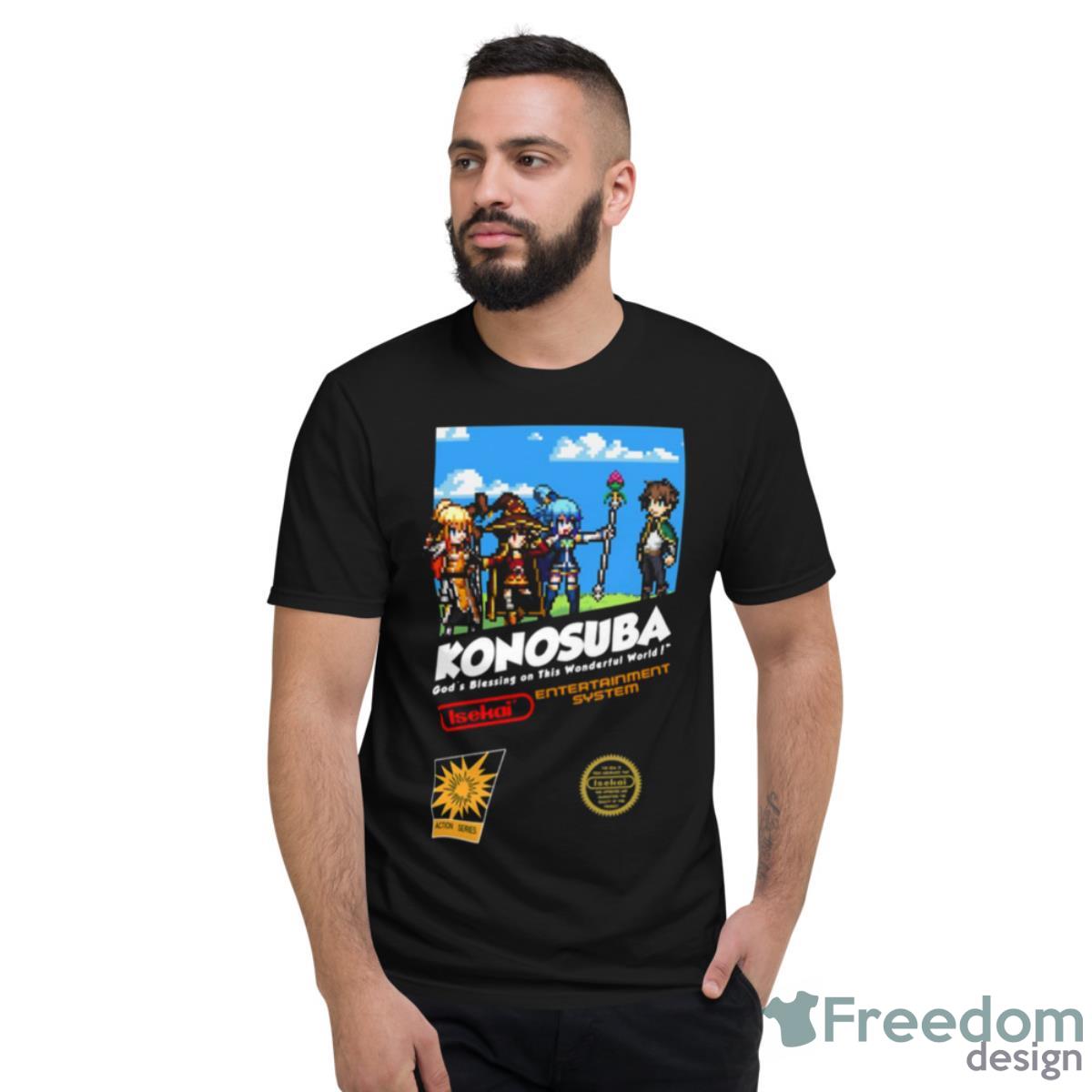 Isekai Pixel Game Retro Konosuba Shirt - Short Sleeve T-Shirt