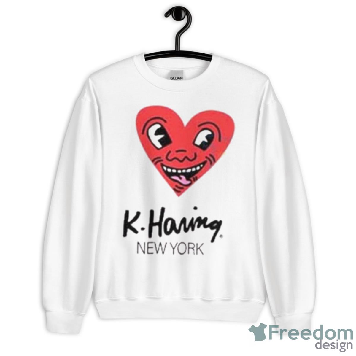 Jack And Jones Keith Haring New York S Shirt - Unisex Heavy Blend Crewneck Sweatshirt