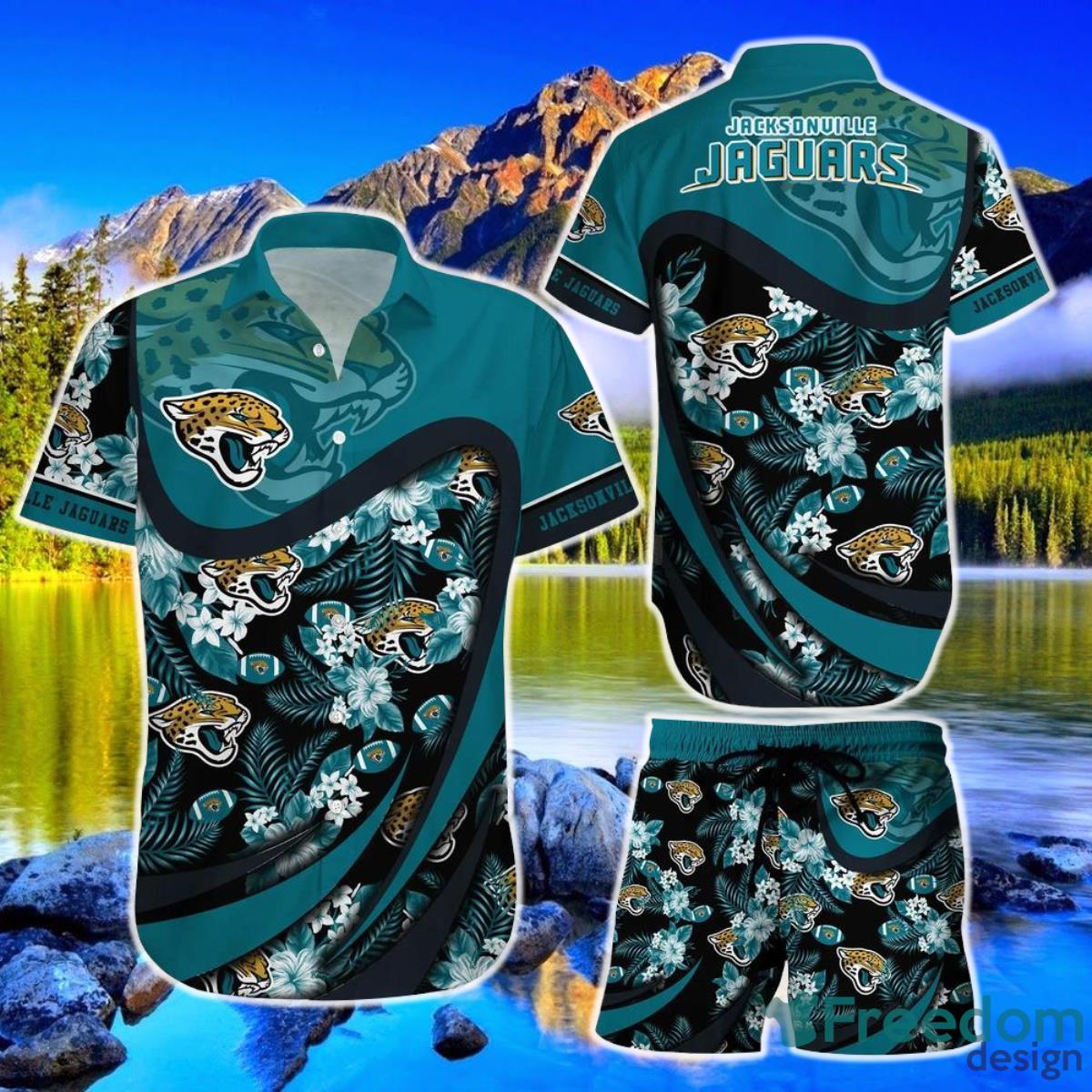 Jacksonville Jaguars Nfl Football Hawaiian Shirt And Short Beach