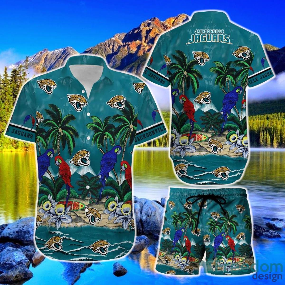 Jacksonville Jaguars Nfl Hawaiian Shirt And Short Best Gift For Football Nfl Fans Product Photo 1