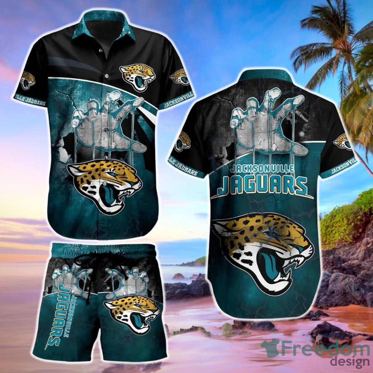 Jacksonville Jaguars Nfl Hawaiian Shirt And Short Style Tropical Graphic  Summer For Awesome Fans - Freedomdesign