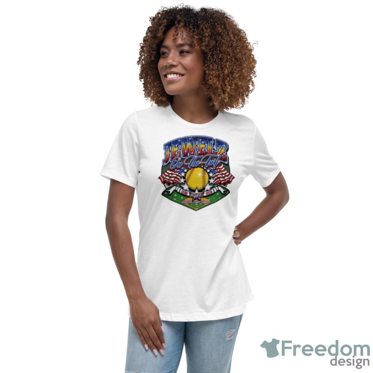 Jeweiz On The Turf 2023 Usssa New Mexico Shirt - Womens Relaxed Short Sleeve Jersey Tee Jeweiz On The Turf 2023 Usssa New Mexico Shirt - Womens Relaxed Short Sleeve Jersey Tee