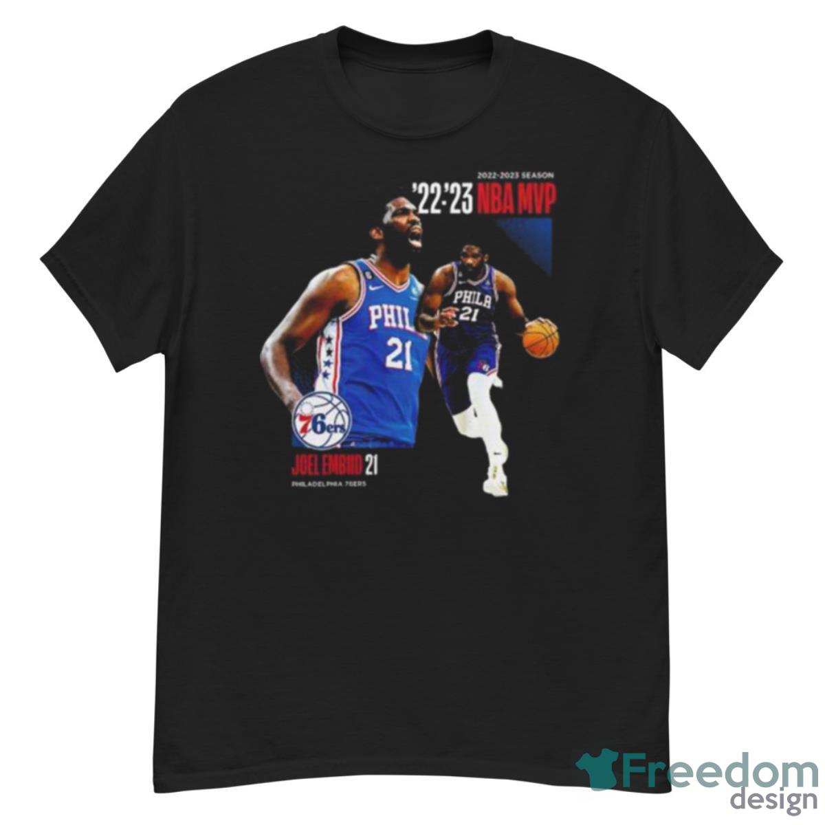 Joel Embiid Philadelphia 76ers 2023 NBA MVP Award Time Out Shirt - G500 Men’s Classic T-Shirt