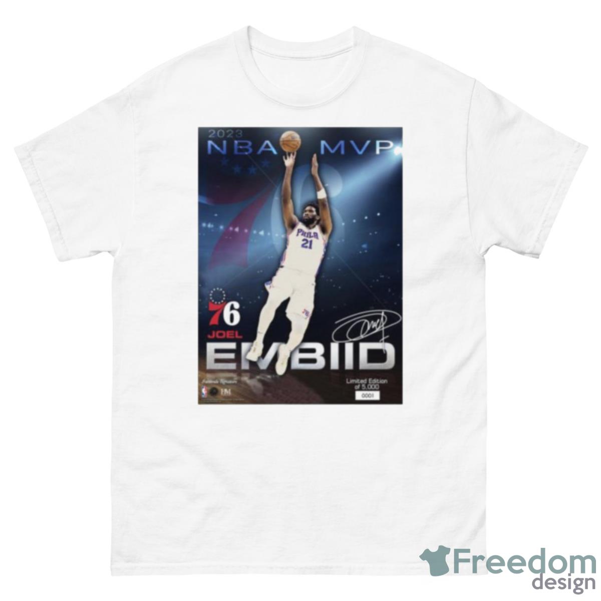 Joel Embiid Philadelphia 76ers 2023 NBA Playoffs MVP Shirt - 500 Men’s Classic Tee Gildan
