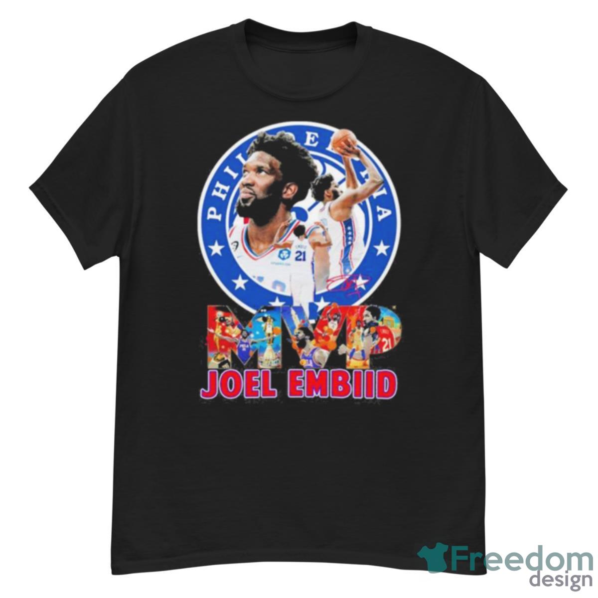 Joel Embiid Philadelphia 76ers MVP 2023 Season Shirt - G500 Men’s Classic T-Shirt