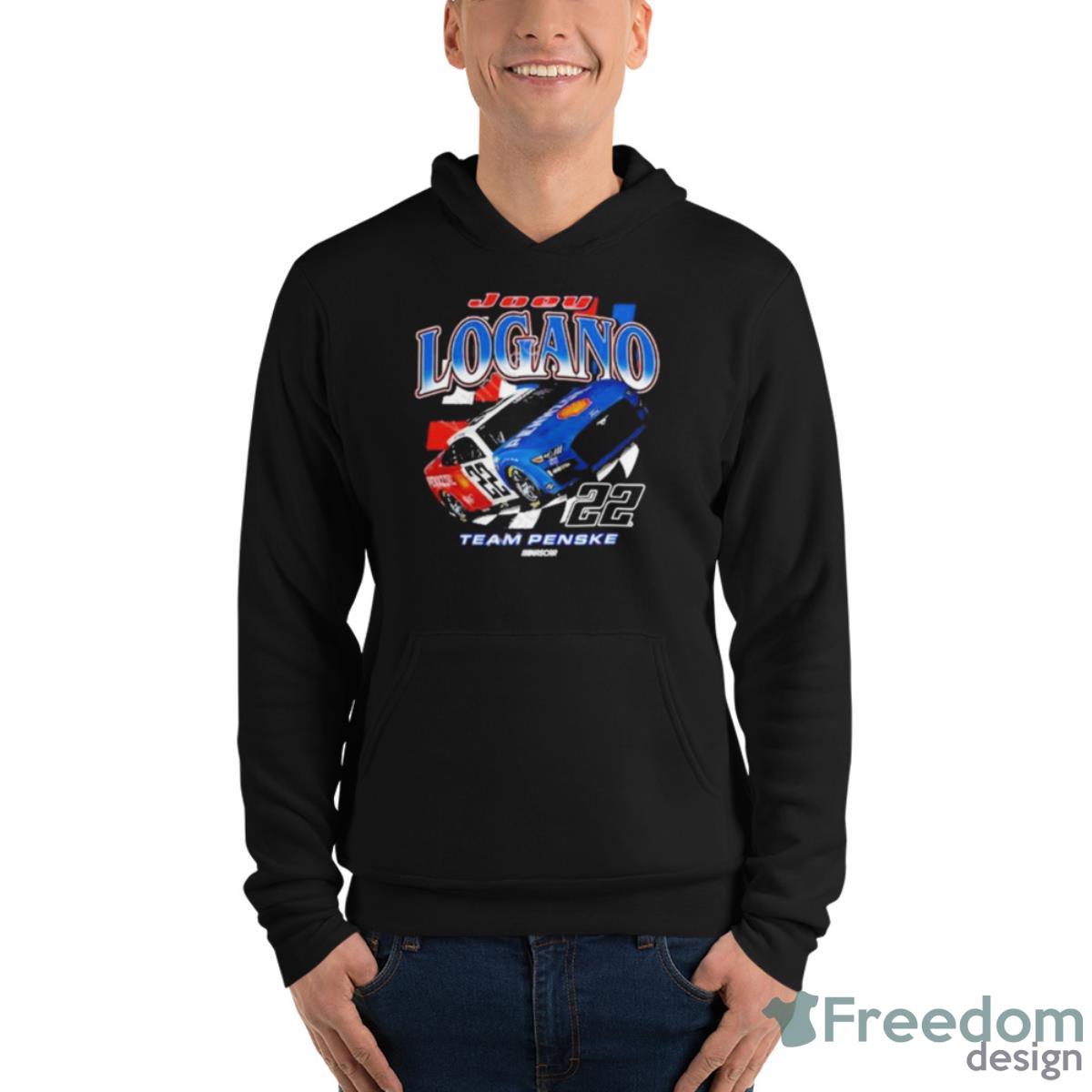 Joey Logano Team Penske 22 T Shirt image Joey Logano Team Penske 22 T Shirt - Unisex Fleece Pullover Hoodie