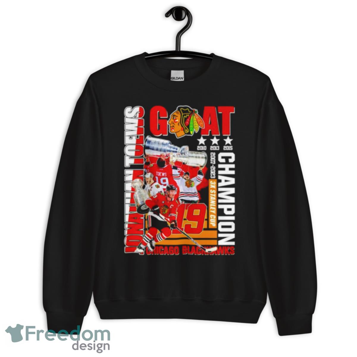 Jonathan Toews 3X Stanley Cup Champion Chicago Blackhawks Shirt - Unisex Crewneck Sweatshirt Jonathan Toews 3X Stanley Cup Champion Chicago Blackhawks Shirt - Unisex Crewneck Sweatshirt
