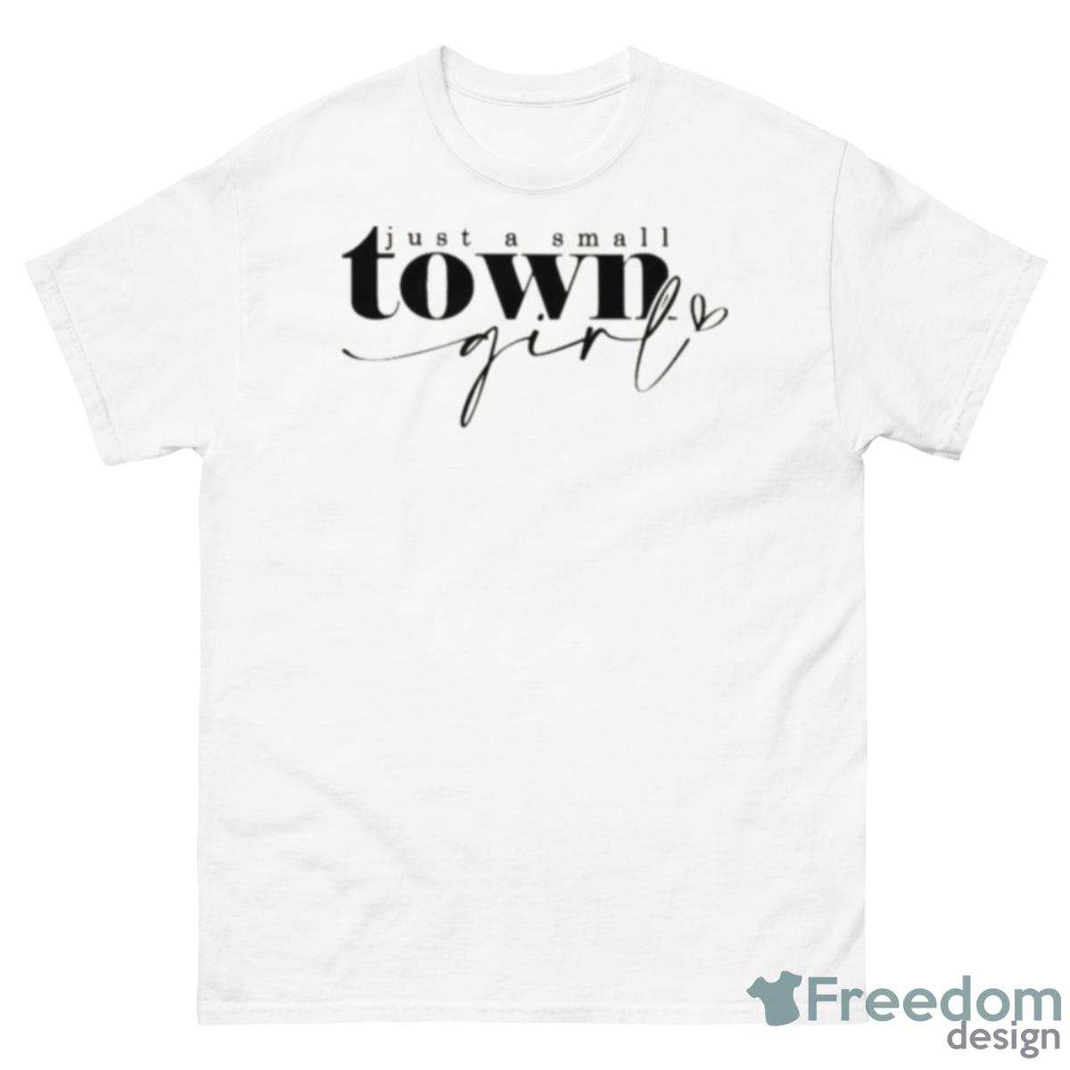 Just A Small Town Signature Shirt - 500 Men’s Classic Tee Gildan