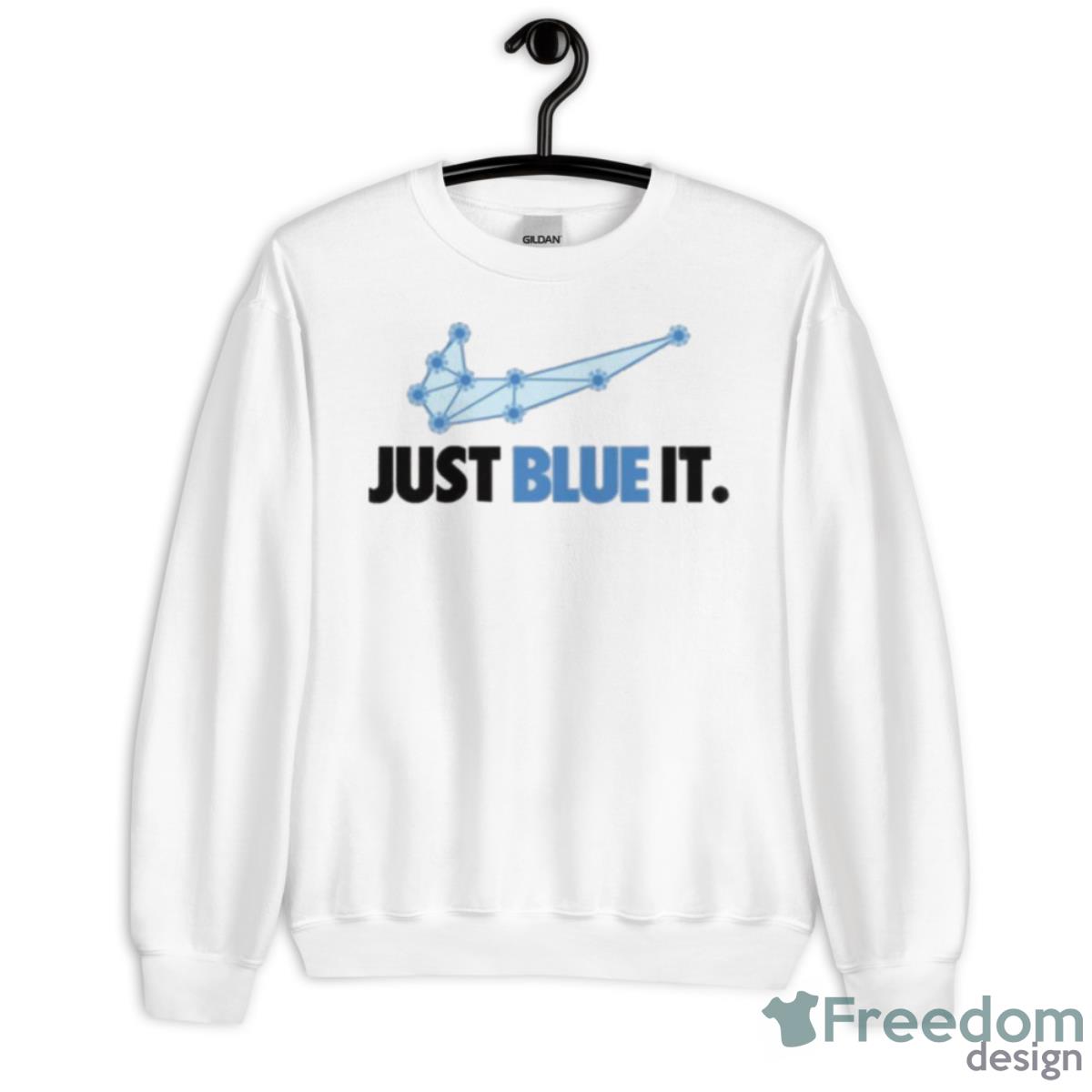Just Make It Blue Ingress Shirt - Unisex Heavy Blend Crewneck Sweatshirt