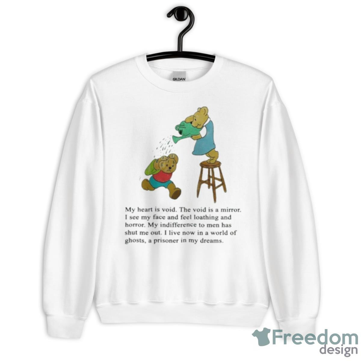 Justinsartstore My Heart Is Void The Void Is A Mirror Shirt - Unisex Heavy Blend Crewneck Sweatshirt