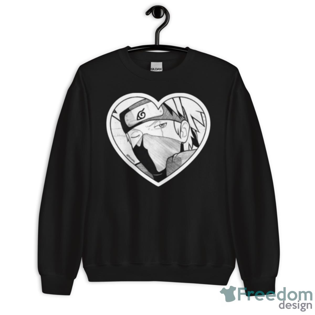Kakashi Heart Naruto Shippuden Shirt - Unisex Crewneck Sweatshirt Kakashi Heart Naruto Shippuden Shirt - Unisex Crewneck Sweatshirt