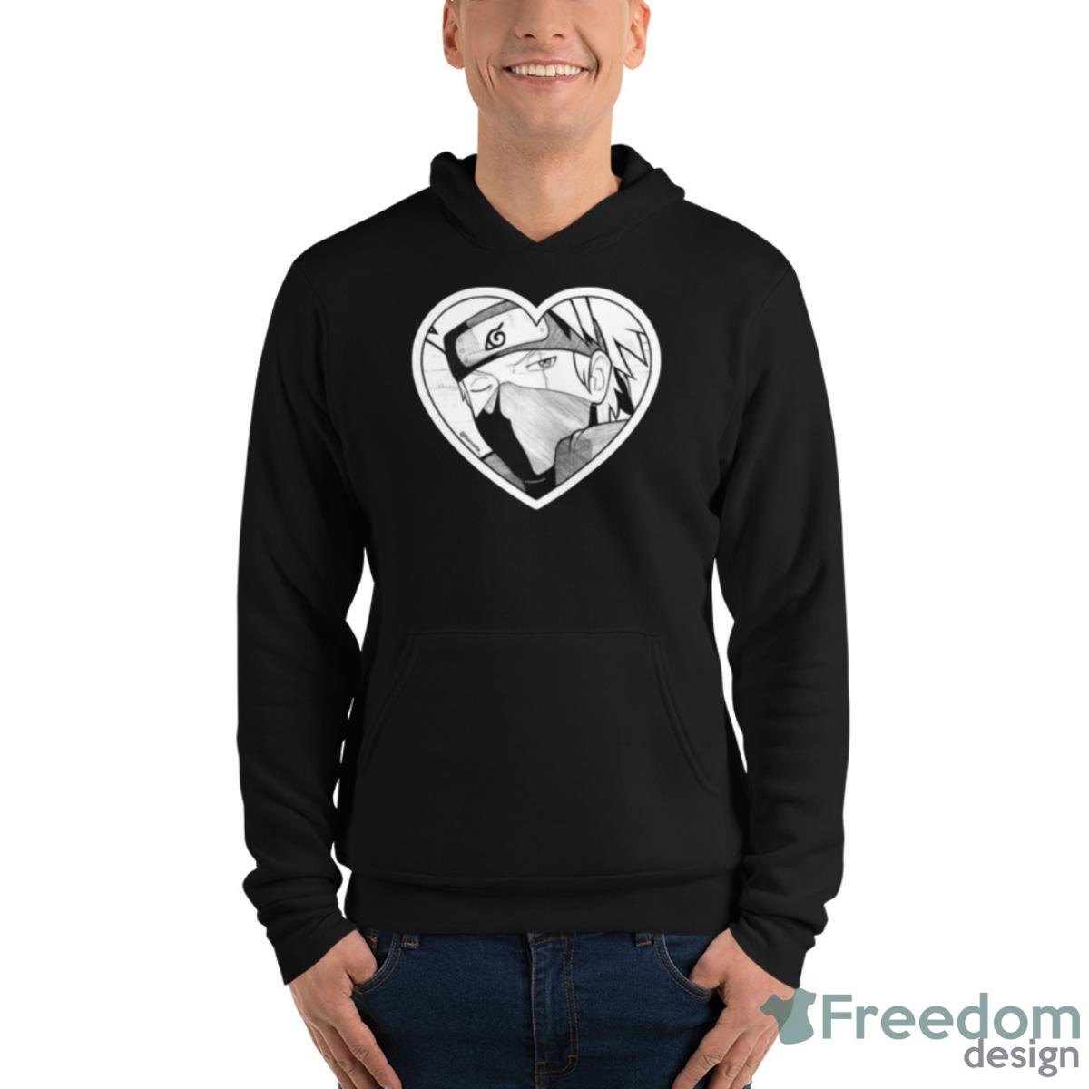 Kakashi Heart Naruto Shippuden Shirt image Kakashi Heart Naruto Shippuden Shirt - Unisex Fleece Pullover Hoodie