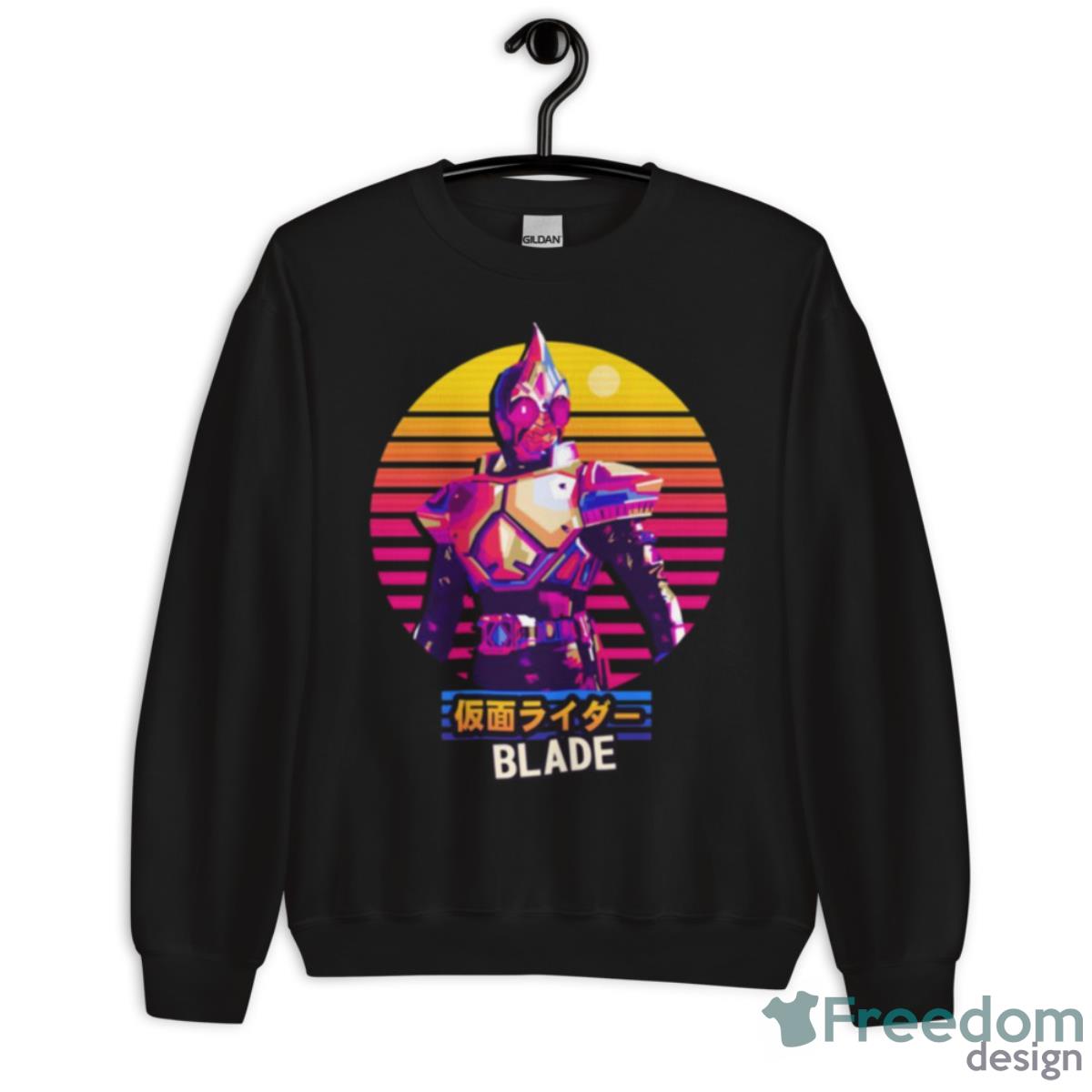 Kamen Rider Blade Retro 90s Shirt image Kamen Rider Blade Retro 90s Shirt - Unisex Crewneck Sweatshirt