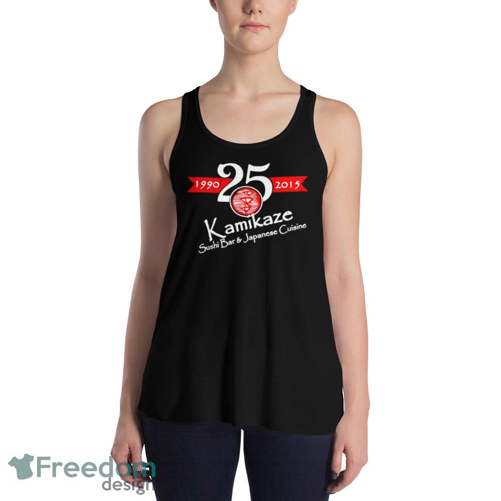 Kamikaze sushi bar and Japanese Cuisine Funny Black T Shirt - 8800 Womens Flowy Racerback Tank Kamikaze sushi bar and Japanese Cuisine Funny Black T Shirt - 8800 Womens Flowy Racerback Tank