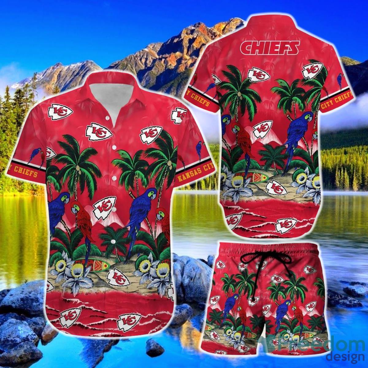 Kansas City Chiefs Nfl Hawaiian Shirt And Short Best Gift For Football Nfl Fans Product Photo 1