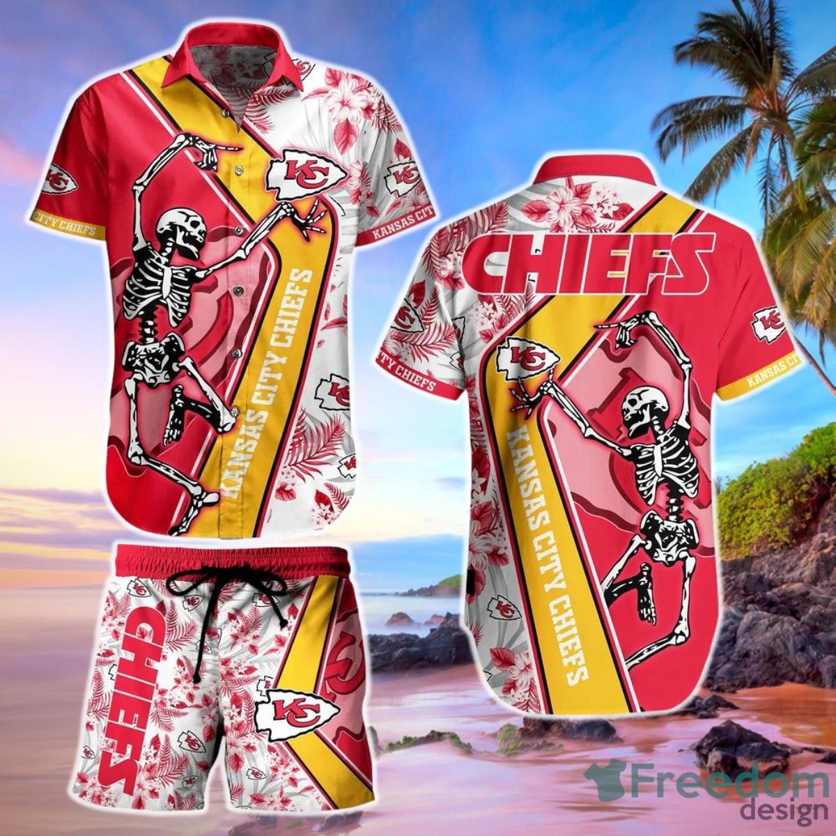 Kansas City Chiefs Nfl Tommy Bahama Hawaiian Shirt And Short Set -  Freedomdesign