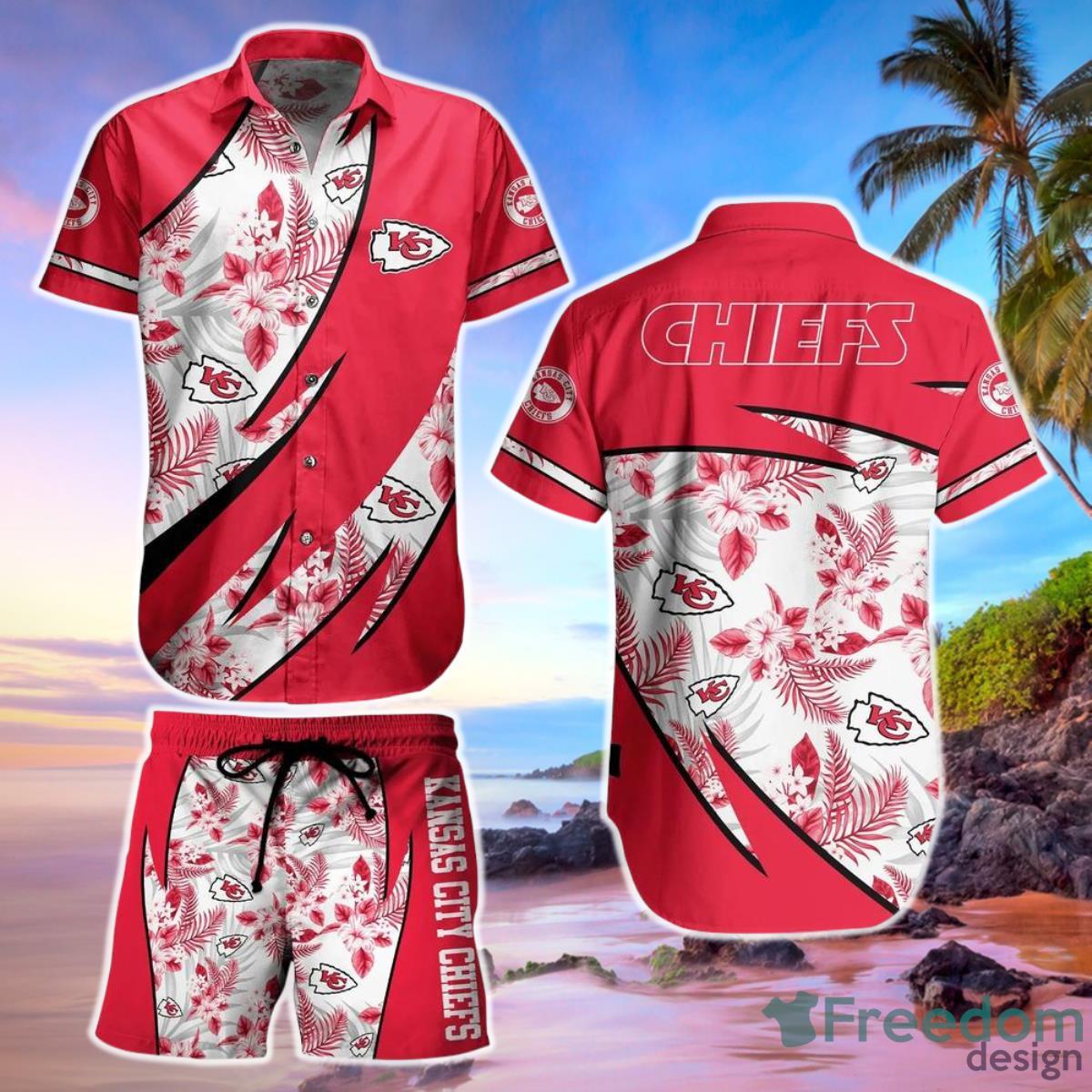 Kansas City Chiefs Nfl Tommy Bahama Hawaiian Shirt And Short Set -  Freedomdesign