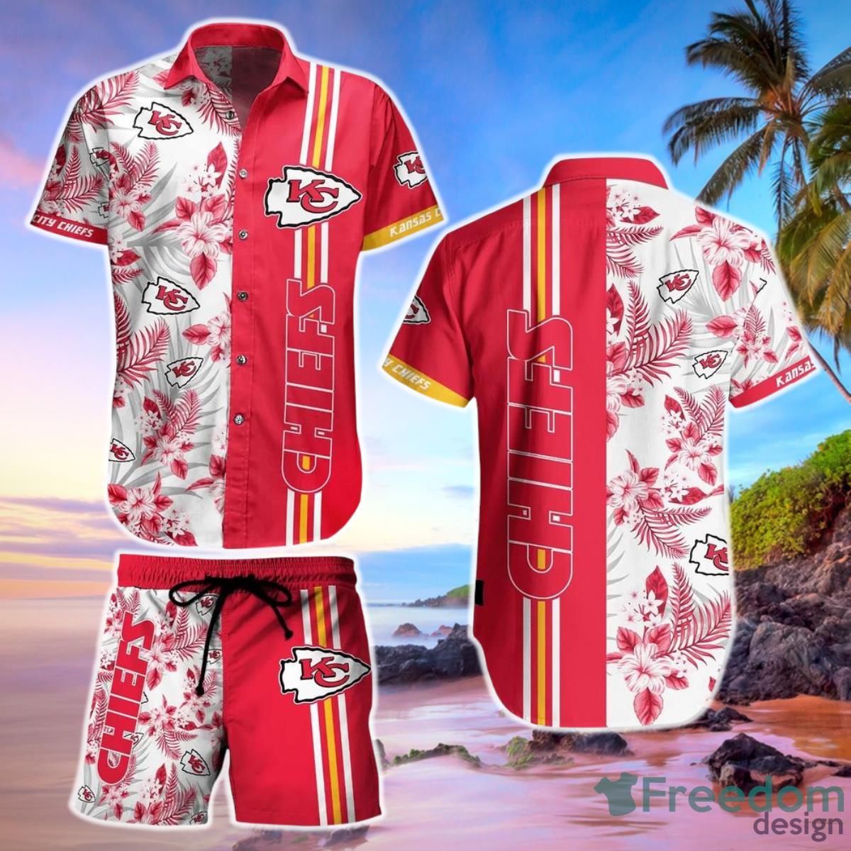 Kansas City Chiefs Nfl Hawaiian Shirt Tropical Pattern Summer Shirt Style New Gift For Best Fan Product Photo 1