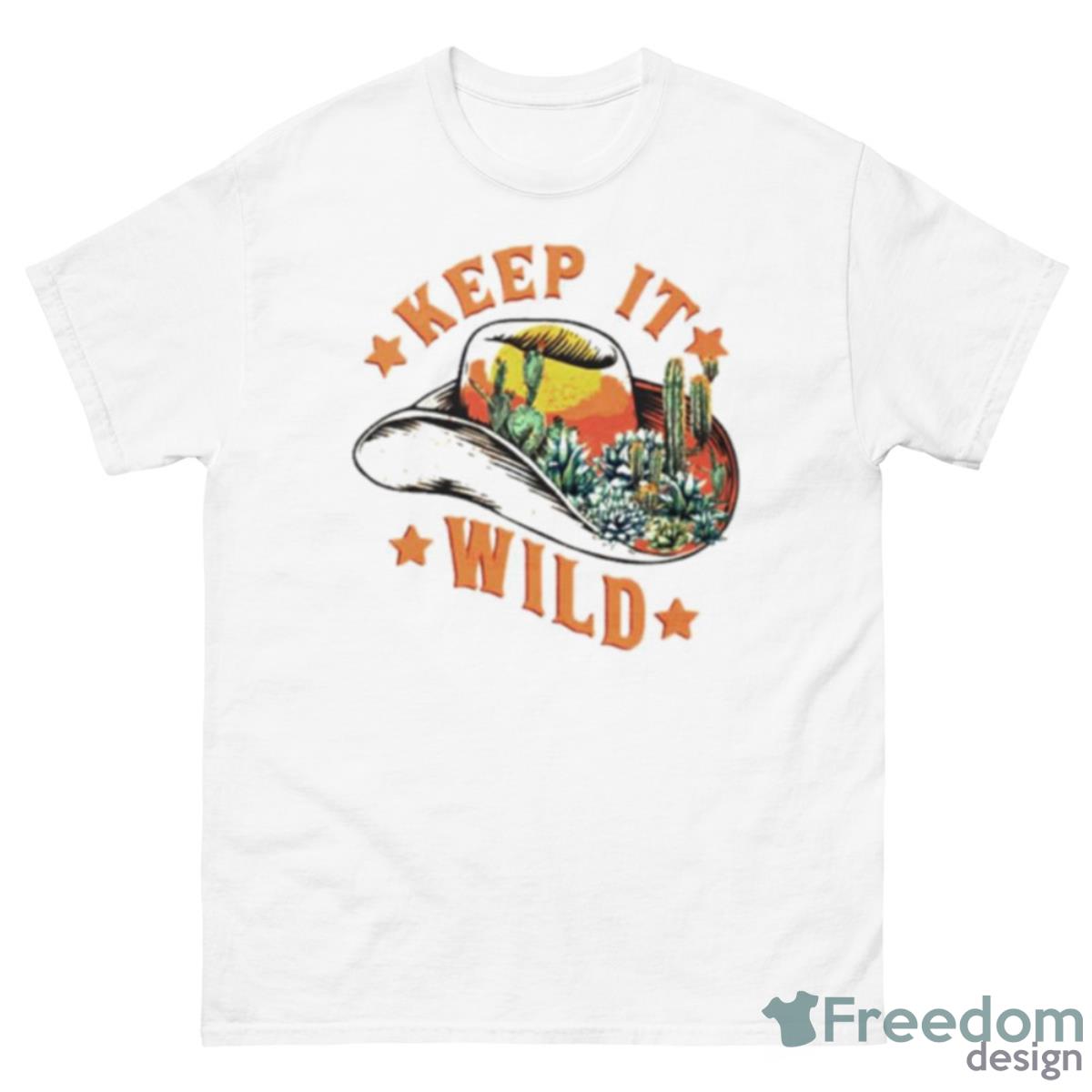 Keep It Wild Western Baseball Shirt - 500 Men’s Classic Tee Gildan