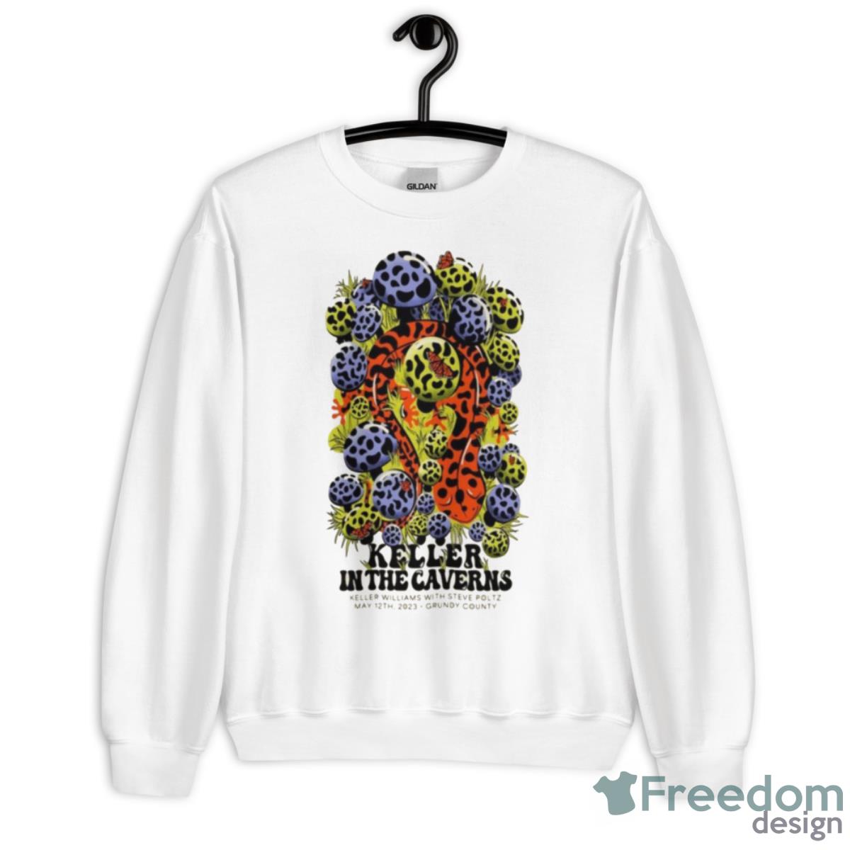 Keller Williams May 12 2023 The Caverns Pelham TN Shirt - Unisex Heavy Blend Crewneck Sweatshirt