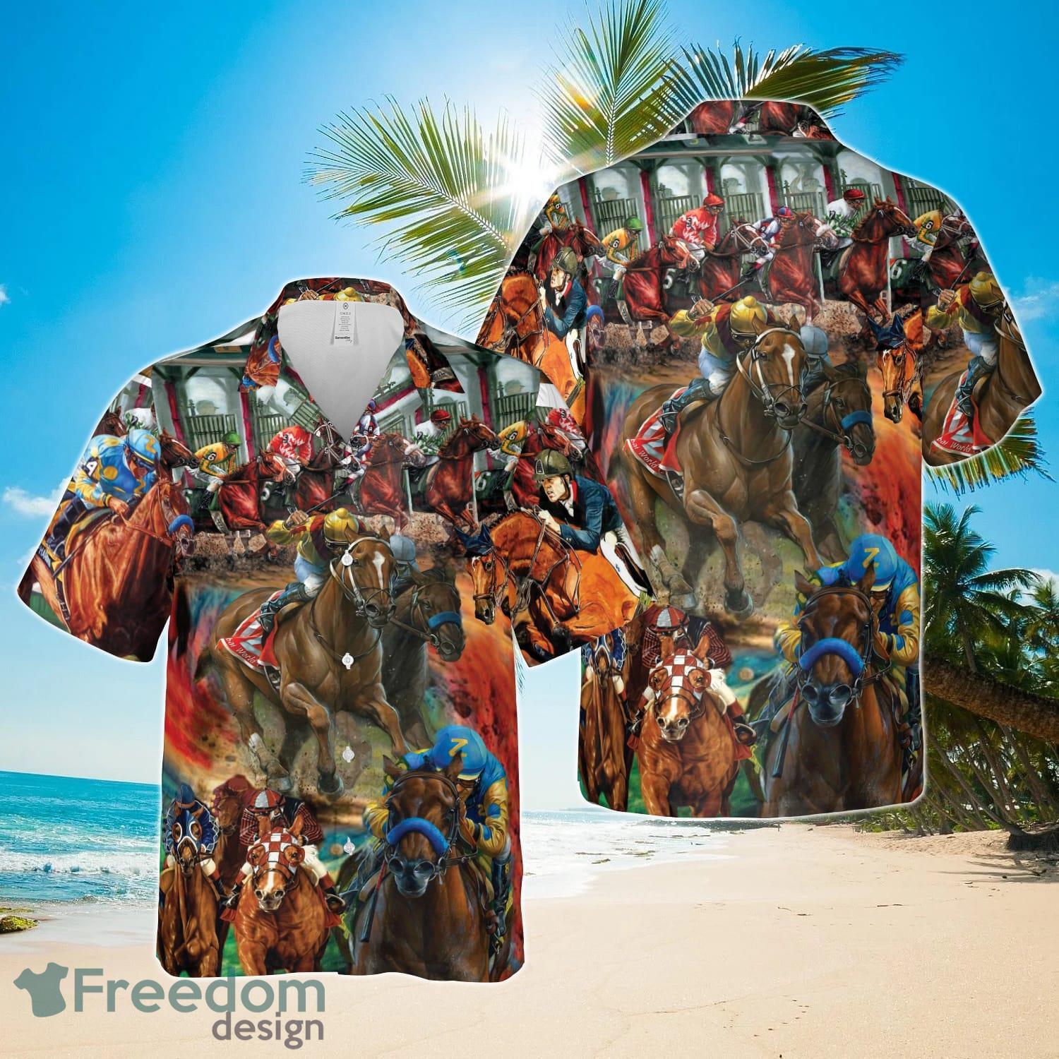 Kentucky Derby Horse Racing 3D Hawaiian Shirt Gift Ideas Product Photo 1