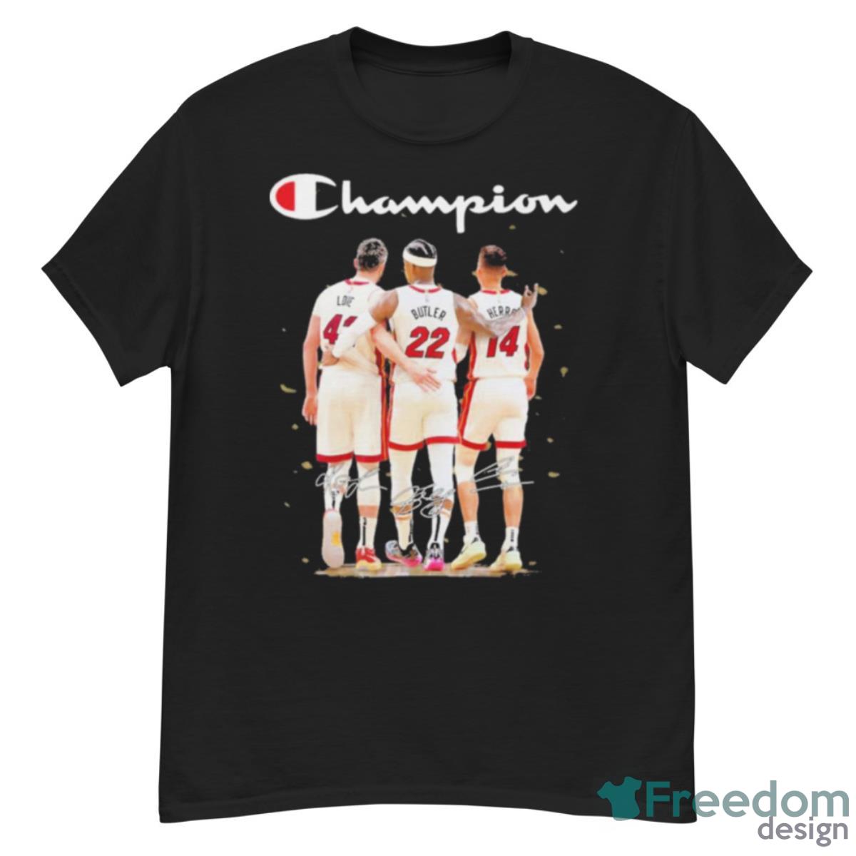 Kevin Love Jimmy Butler And Bam Adebayo Miami Heat Signatures Shirt - G500 Men’s Classic T-Shirt