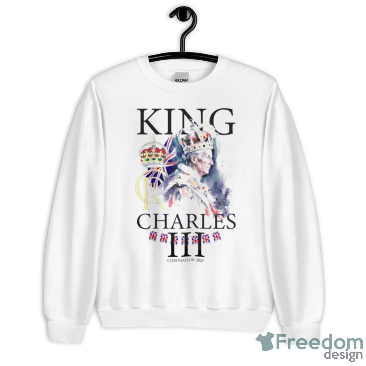 King Charles Coronation Crown Royal Family Coronation Celebration Shirt - Unisex Heavy Blend Crewneck Sweatshirt
