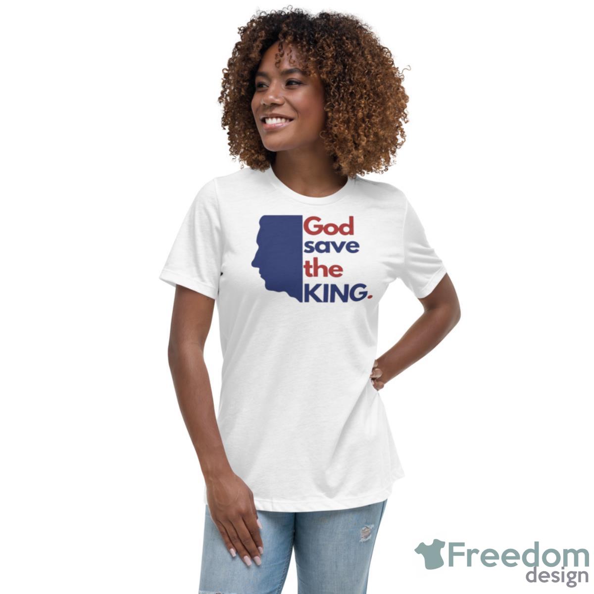 King Charles Coronation Shirts - Womens Relaxed Short Sleeve Jersey Tee King Charles Coronation Shirts - Womens Relaxed Short Sleeve Jersey Tee