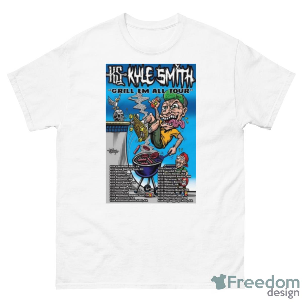 Kyle Smith 2023 Grill Em All Tour Shirt - 500 Men’s Classic Tee Gildan